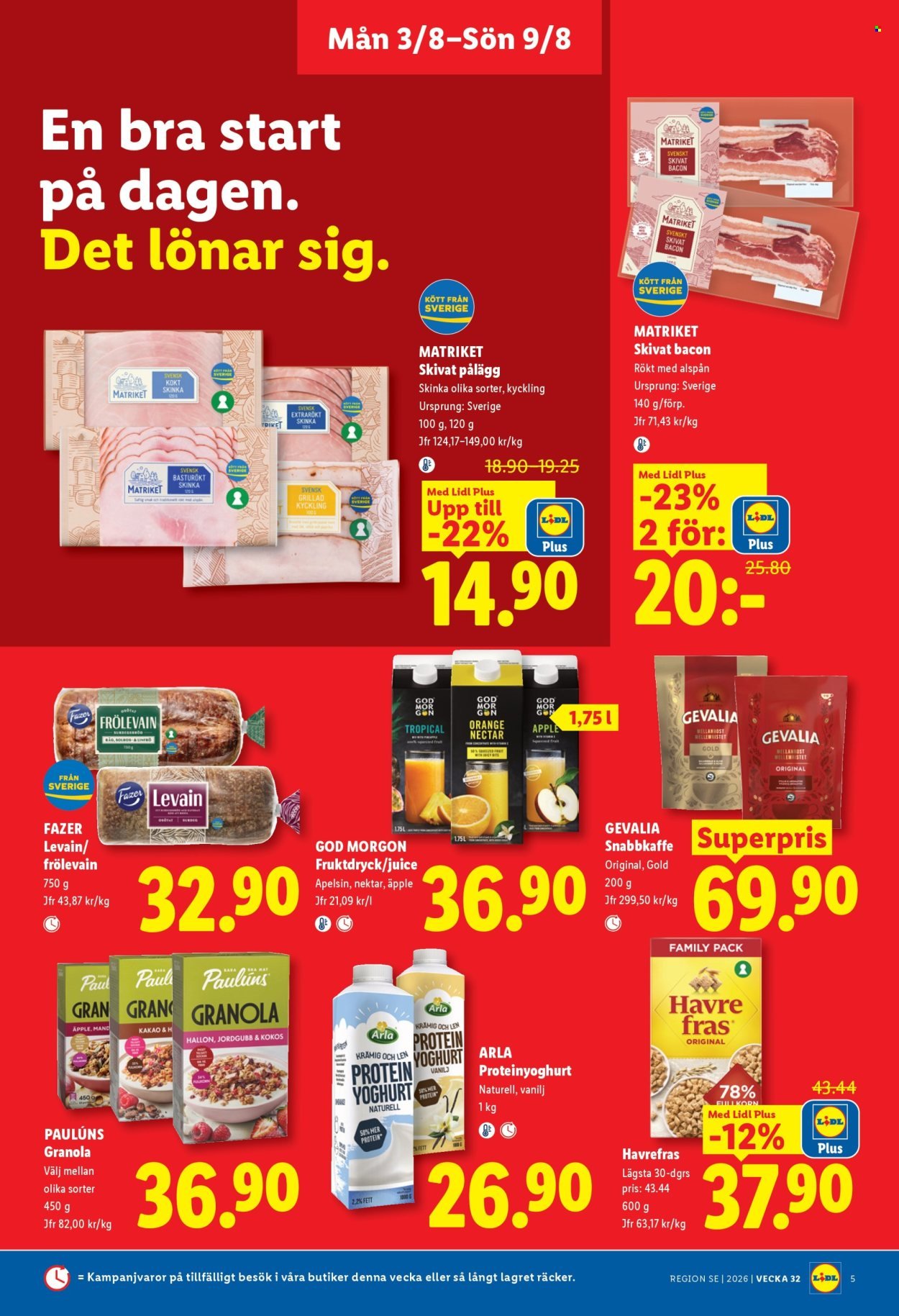 LIDL reklamblad - ERBJUDANDEN VECKA 32