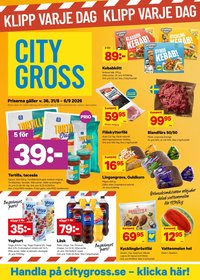 CITY GROSS reklamblad - T.o.m. måndag 31/08 2026