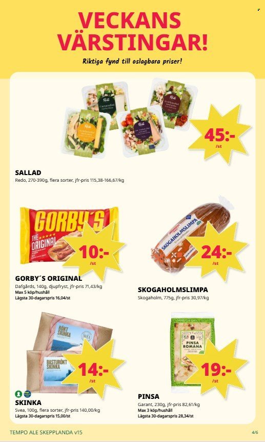 TEMPO reklamblad - T.o.m. tisdag 07/04 2026