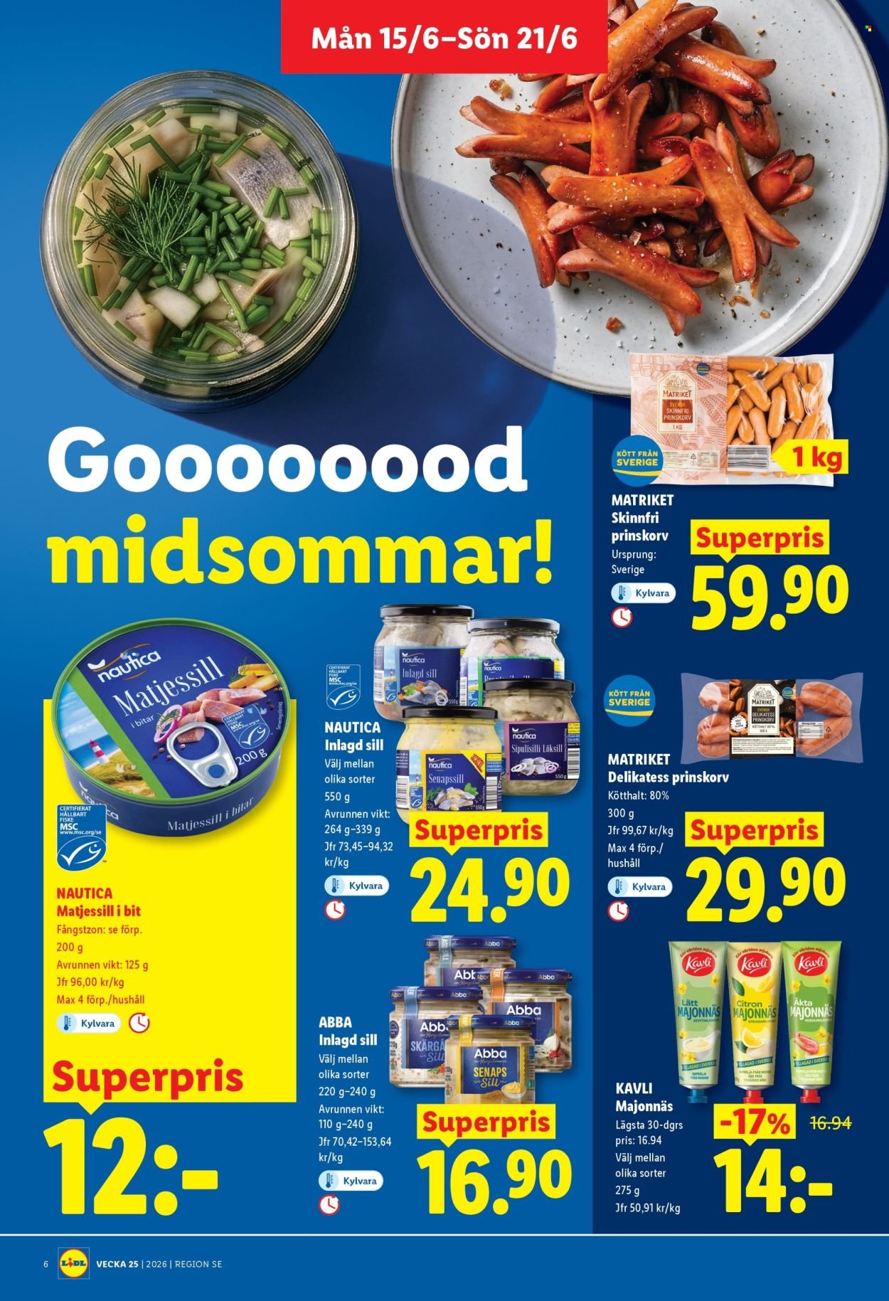 LIDL reklamblad - ERBJUDANDEN VECKA 25