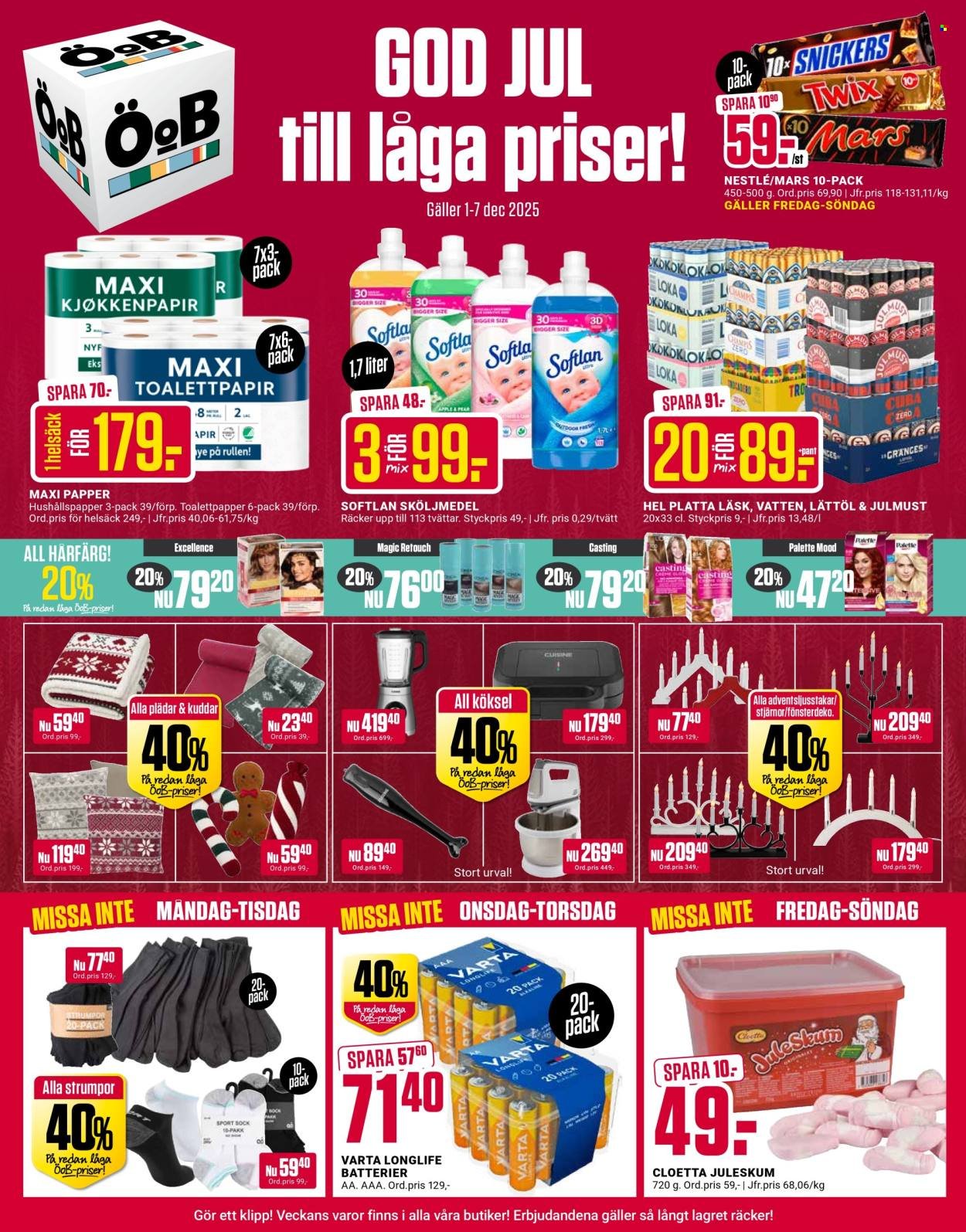 ÖOB reklamblad - T.o.m. måndag 01/12 2025