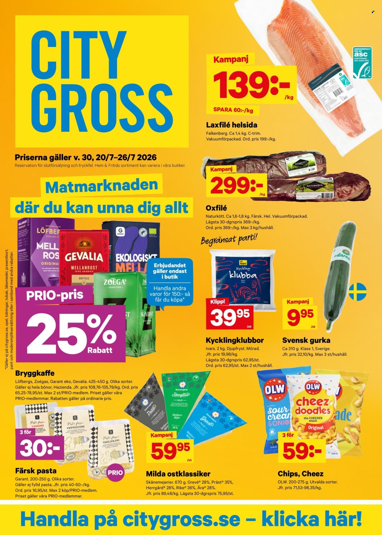 CITY GROSS reklamblad - T.o.m. måndag 20/07 2026