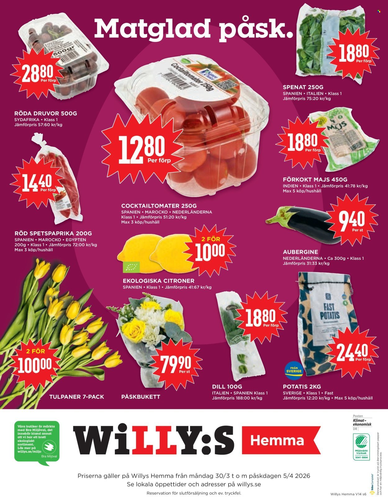 WILLYS reklamblad - T.o.m. måndag 30/03 2026