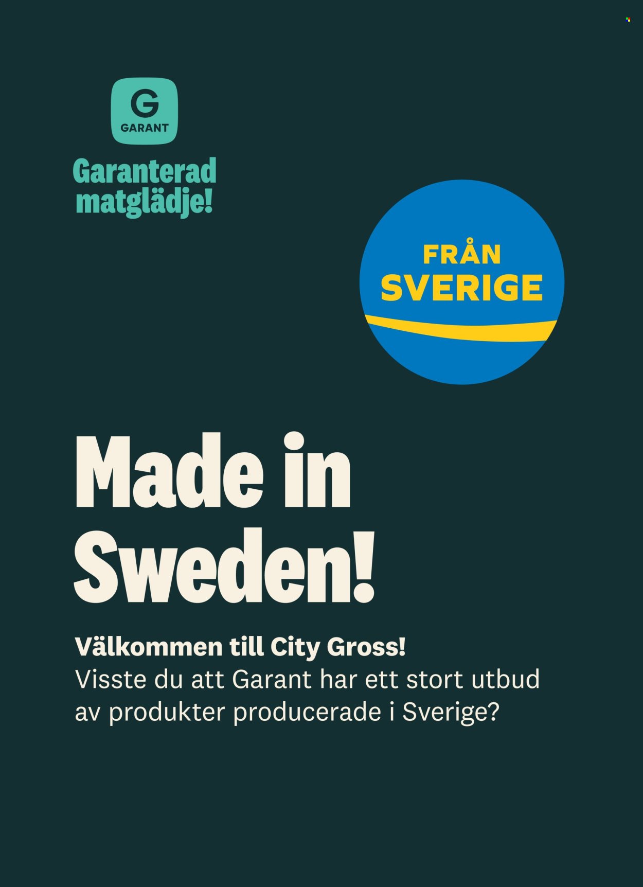 CITY GROSS reklamblad - T.o.m. måndag 14/09 2026