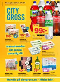 CITY GROSS reklamblad - T.o.m. måndag 14/09 2026
