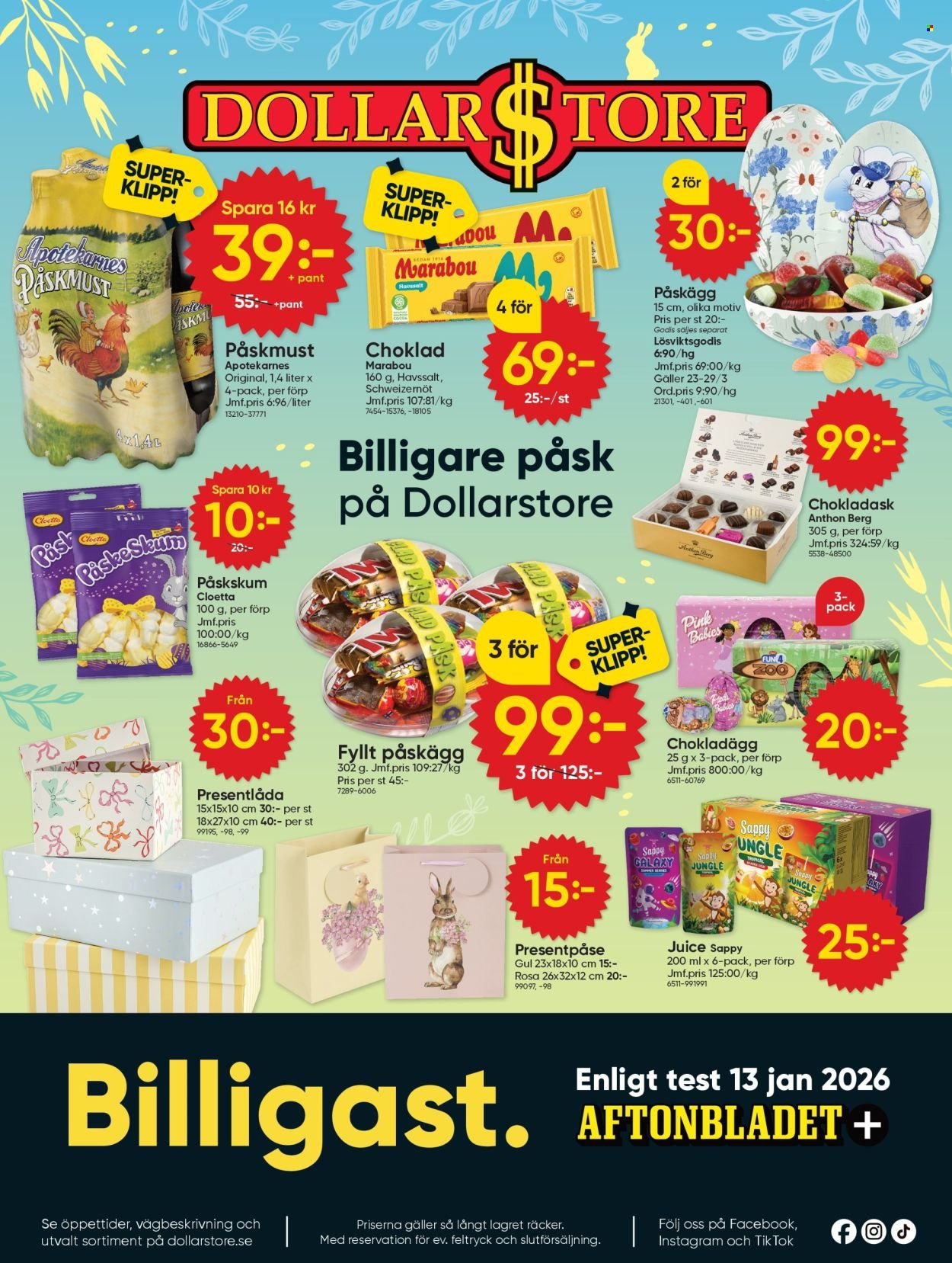 DOLLARSTORE reklamblad - T.o.m. måndag 23/03 2026
