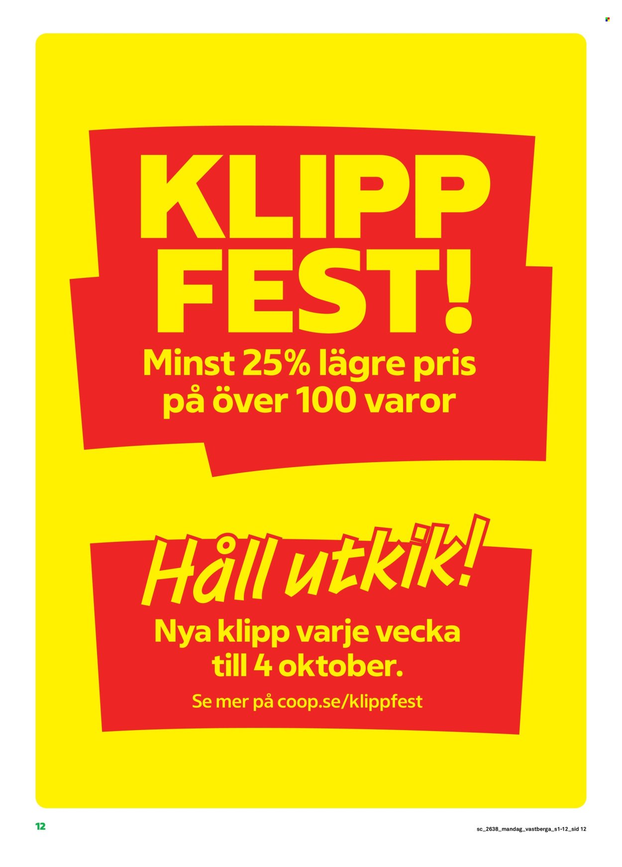 STORA COOP reklamblad - T.o.m. måndag 14/09 2026