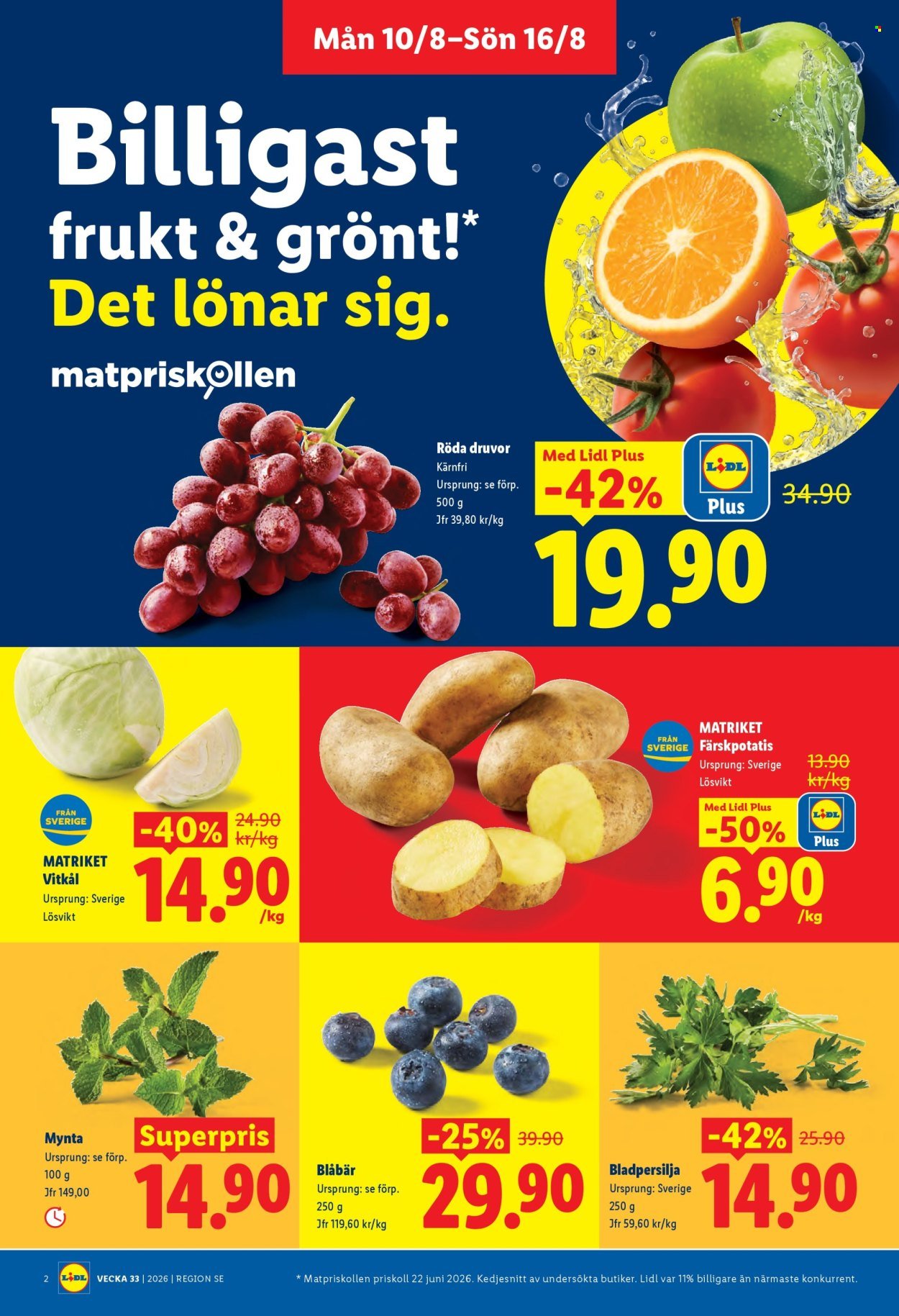 LIDL reklamblad - ERBJUDANDEN VECKA 33