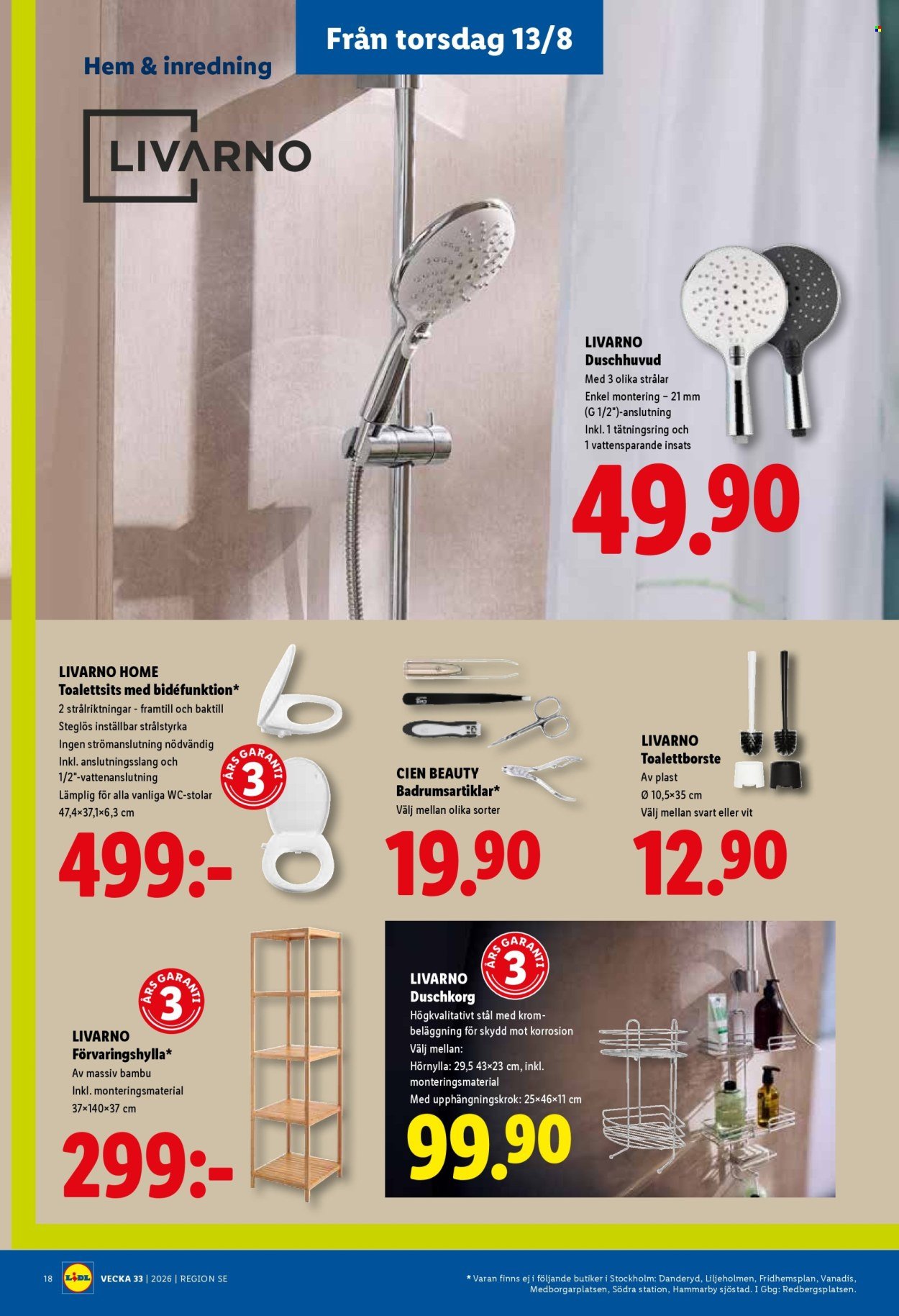 LIDL reklamblad - ERBJUDANDEN VECKA 33