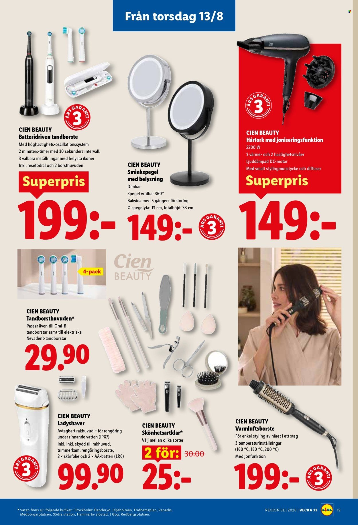 LIDL reklamblad - ERBJUDANDEN VECKA 33