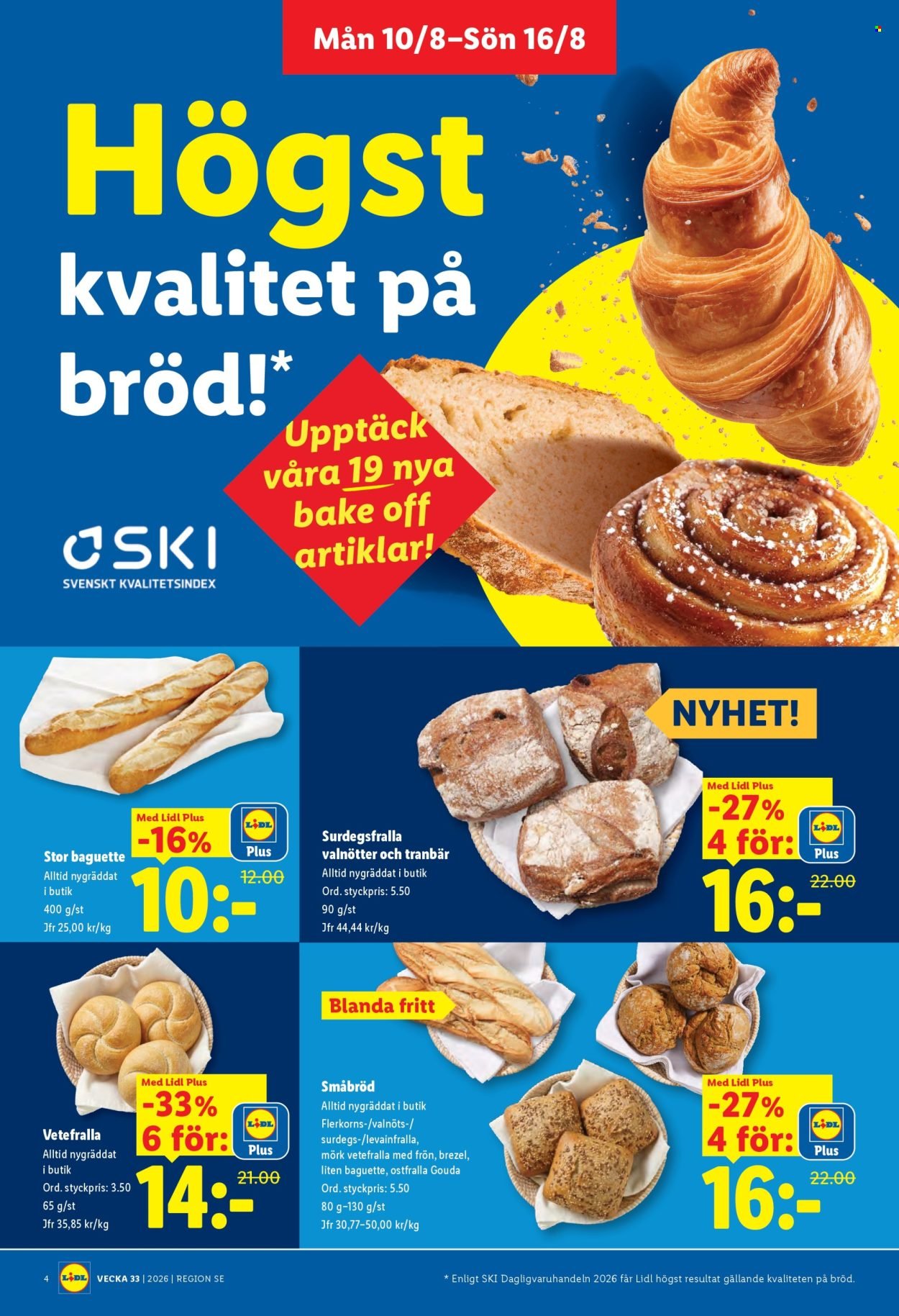 LIDL reklamblad - ERBJUDANDEN VECKA 33