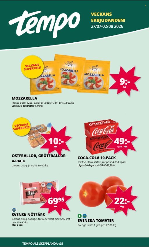 TEMPO reklamblad - T.o.m. måndag 27/07 2026