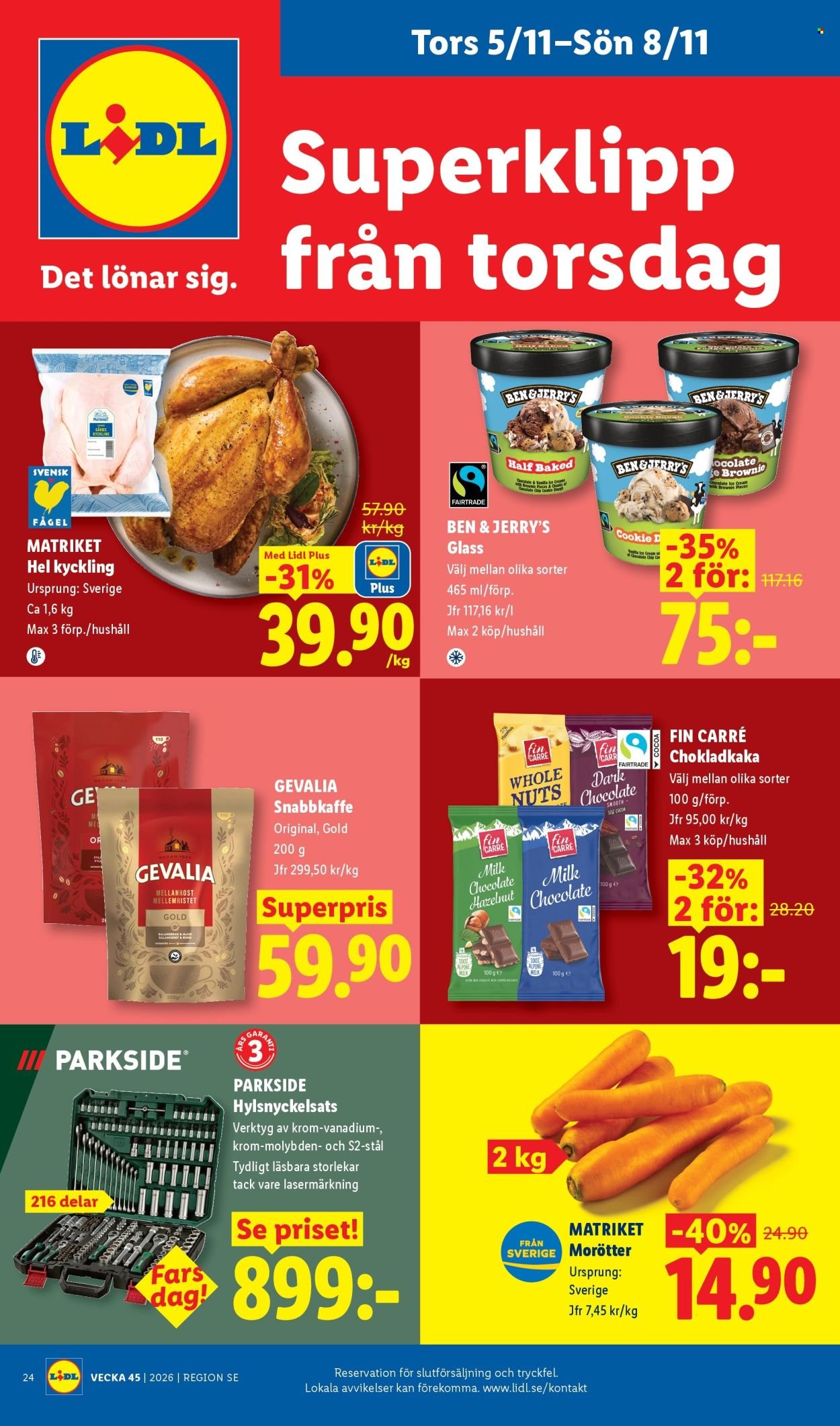 LIDL reklamblad - ERBJUDANDEN VECKA 45
