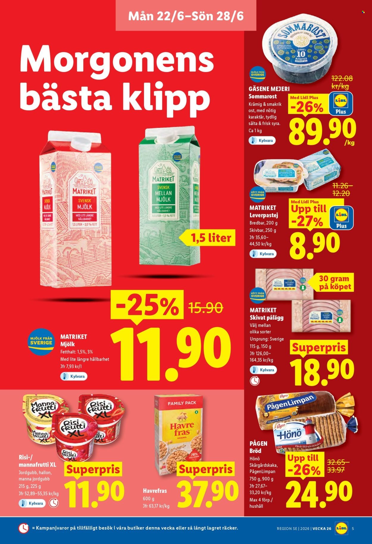 LIDL reklamblad - ERBJUDANDEN VECKA 26
