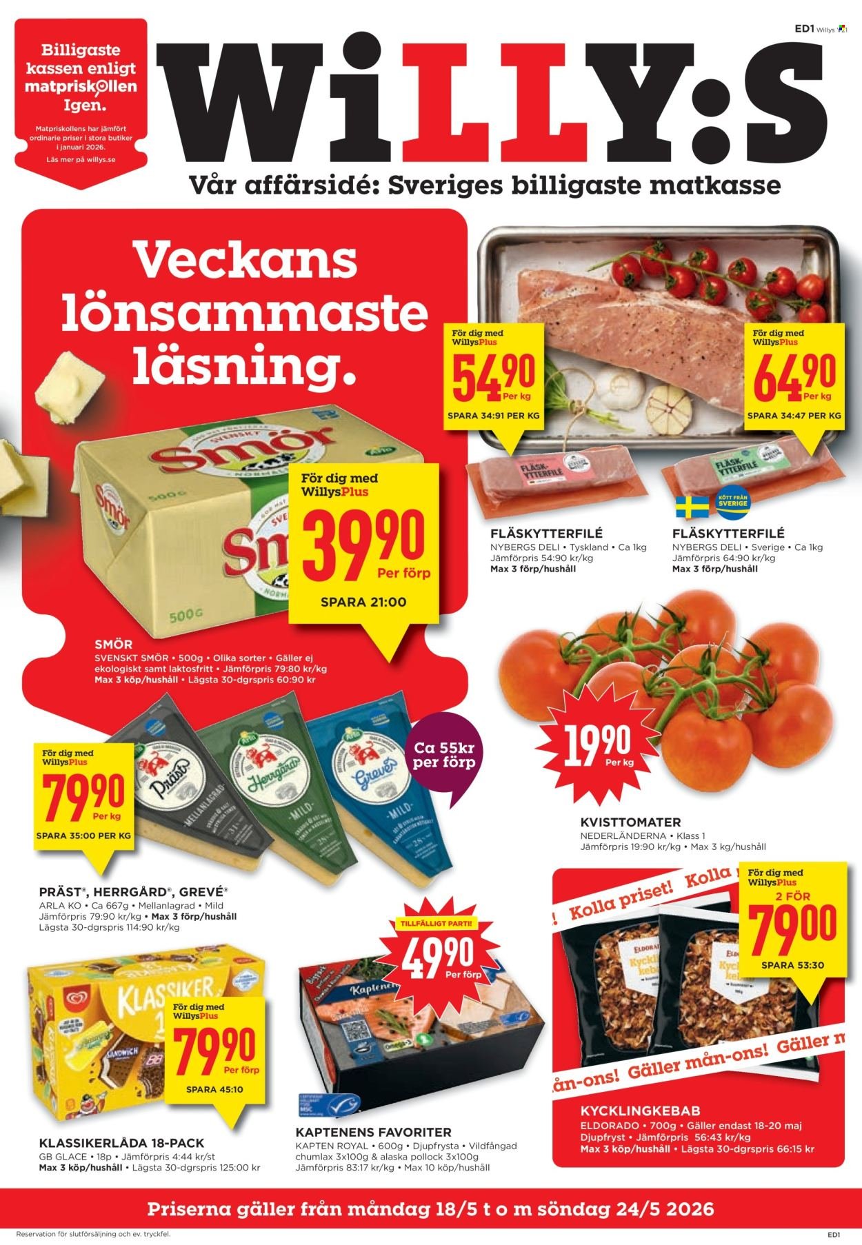 WILLYS reklamblad - T.o.m. måndag 18/05 2026