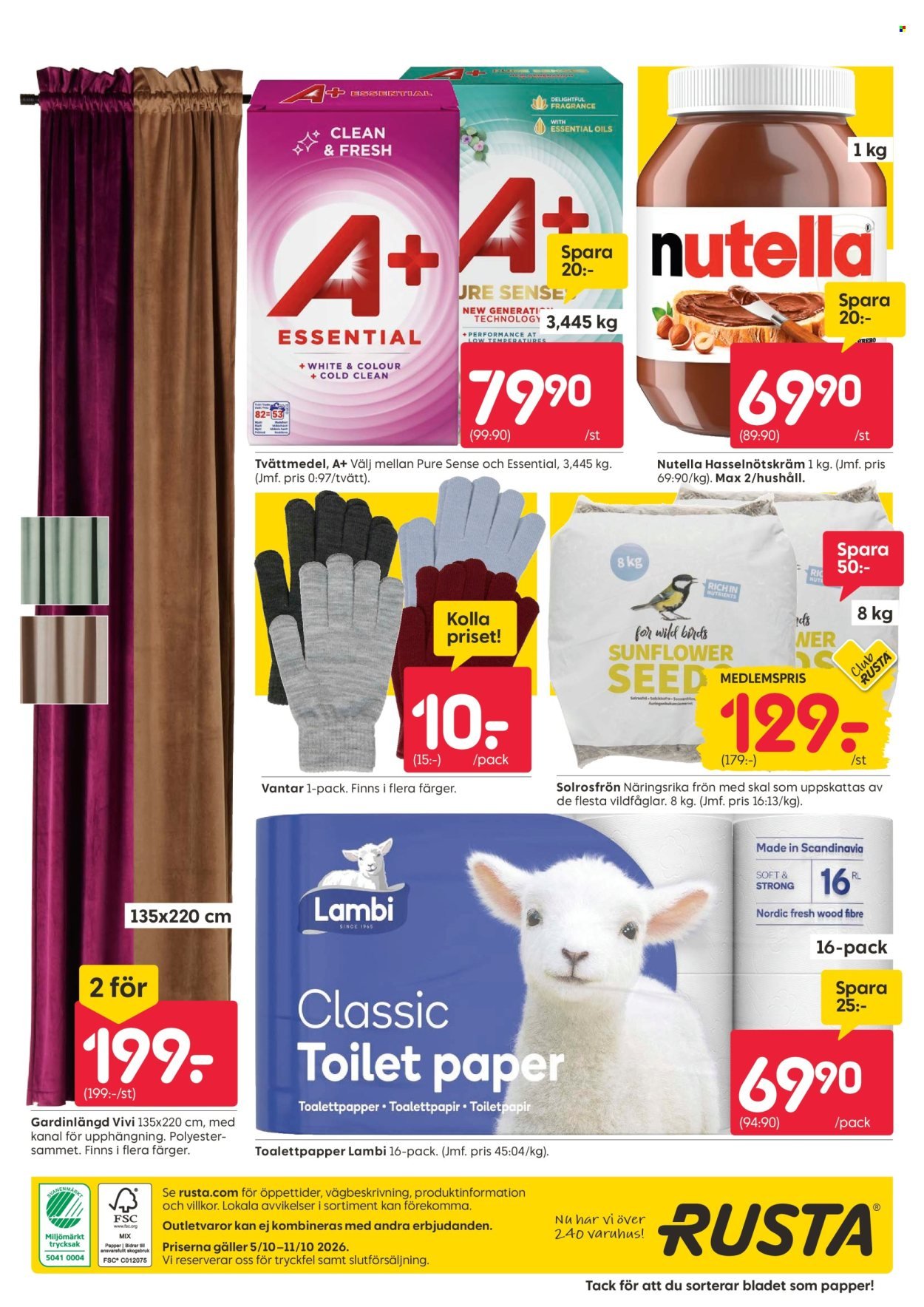 RUSTA reklamblad - T.o.m. måndag 05/10 2026