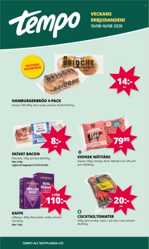 TEMPO reklamblad - T.o.m. måndag 10/08 2026