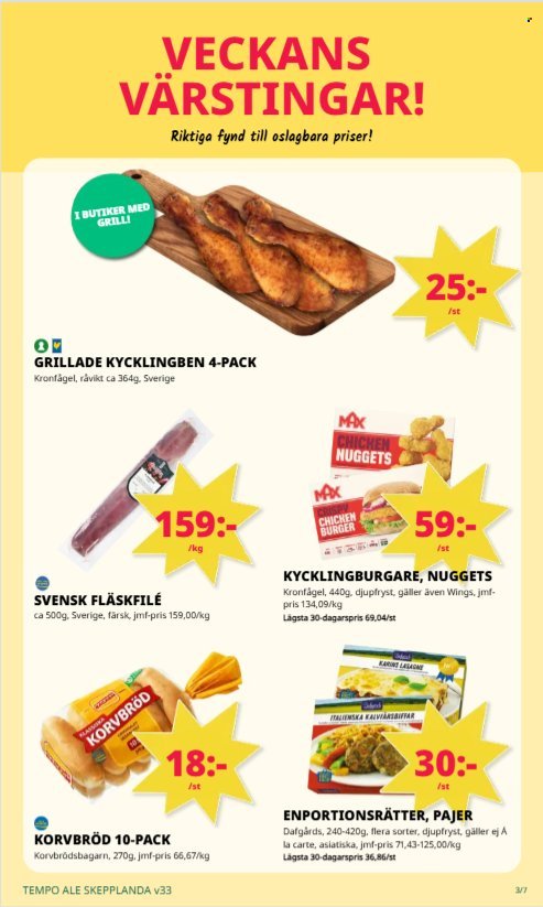 TEMPO reklamblad - T.o.m. måndag 10/08 2026