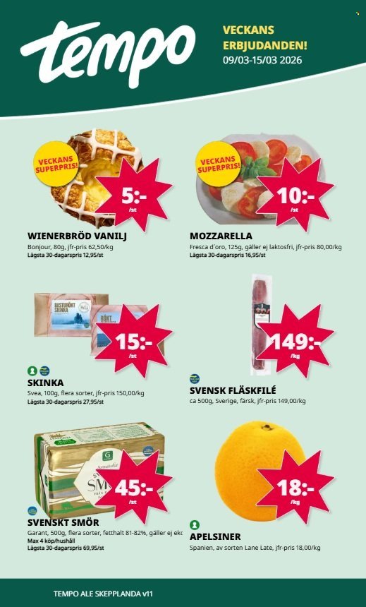 TEMPO reklamblad - T.o.m. måndag 09/03 2026