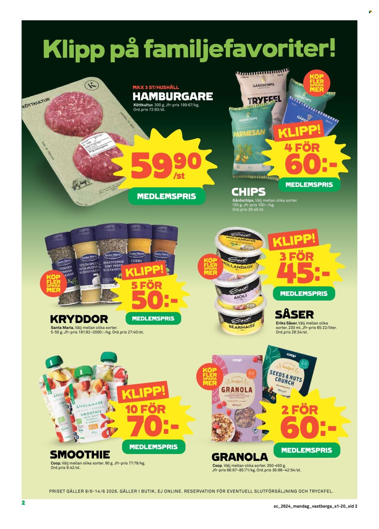 STORA COOP reklamblad - T.o.m. måndag 08/06 2026