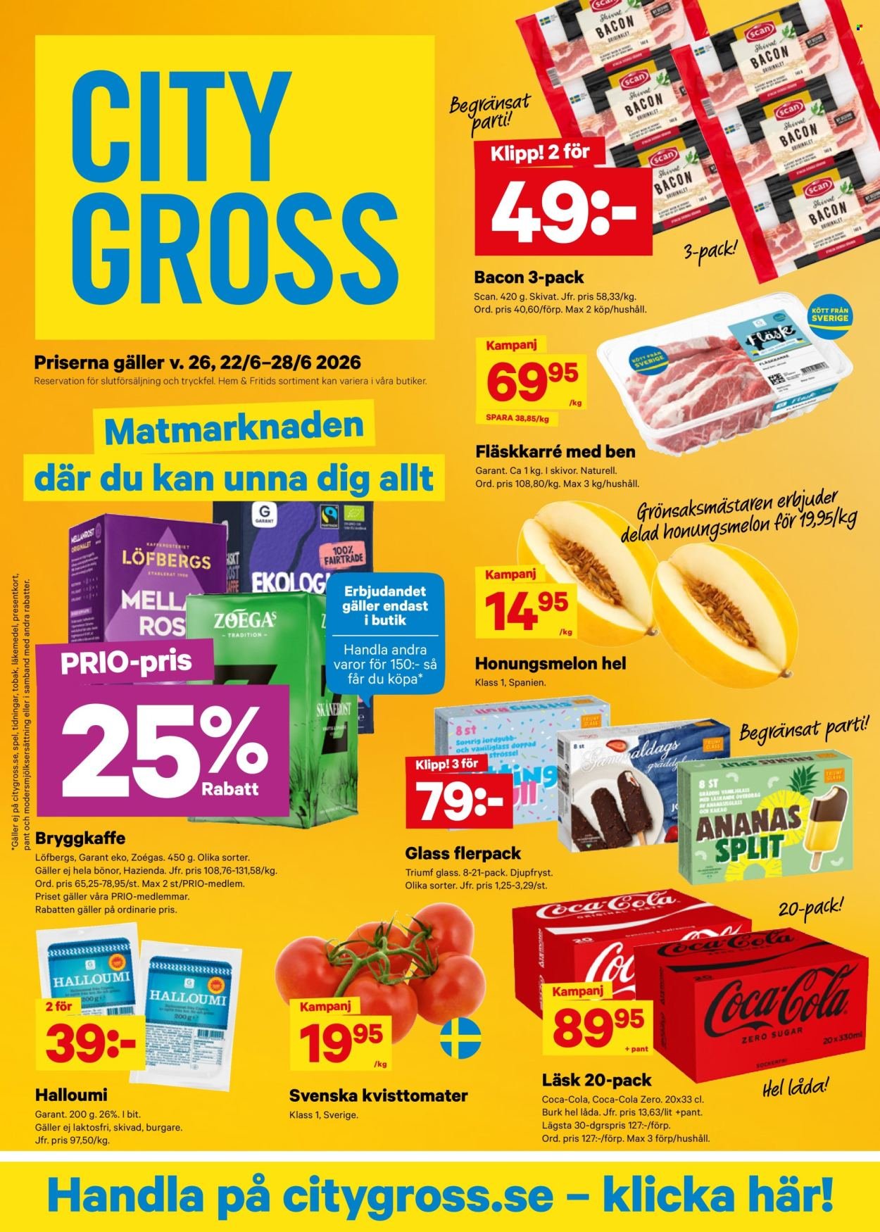 CITY GROSS reklamblad - T.o.m. måndag 22/06 2026