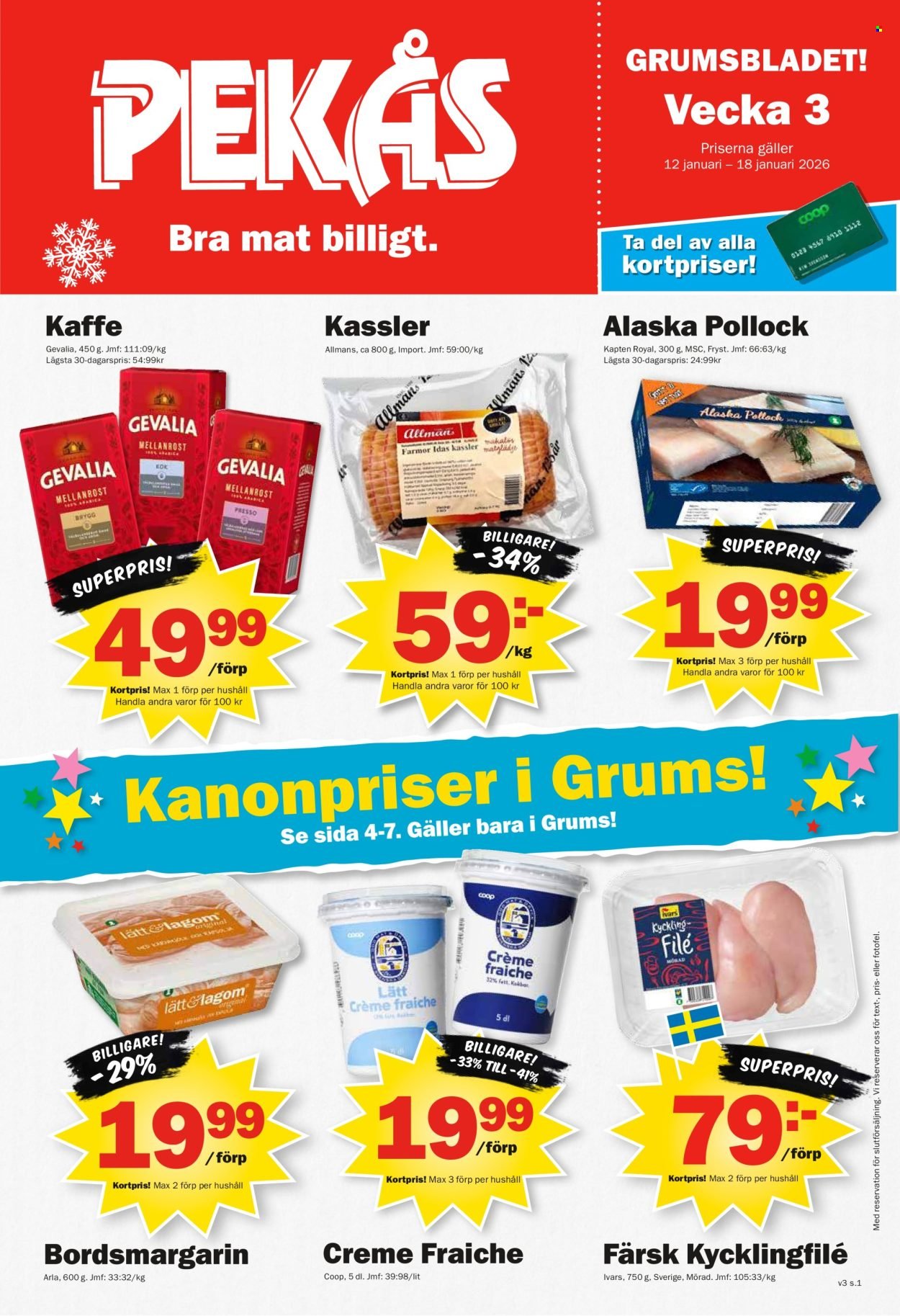 PEKÅS reklamblad - T.o.m. måndag 12/01 2026