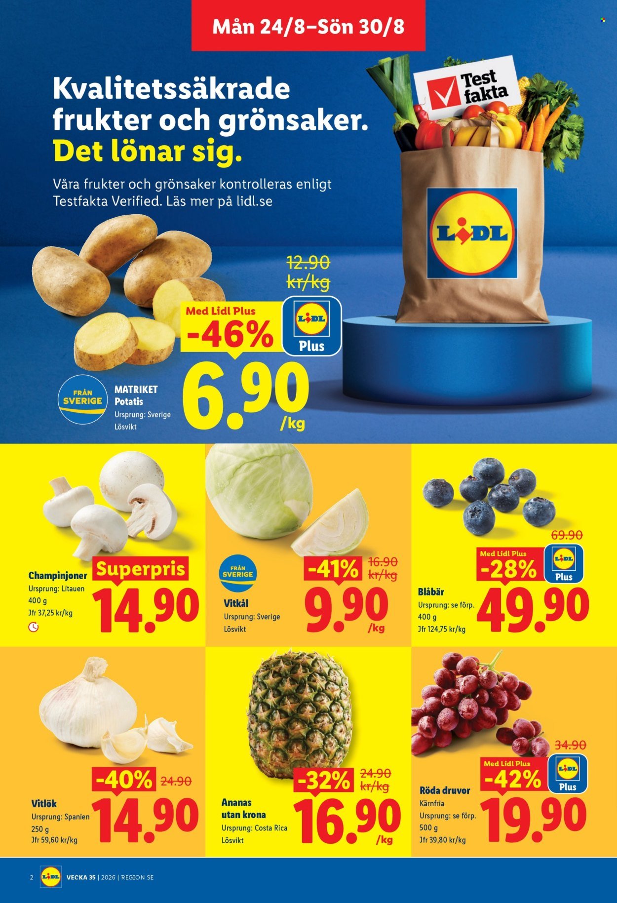 LIDL reklamblad - ERBJUDANDEN VECKA 35