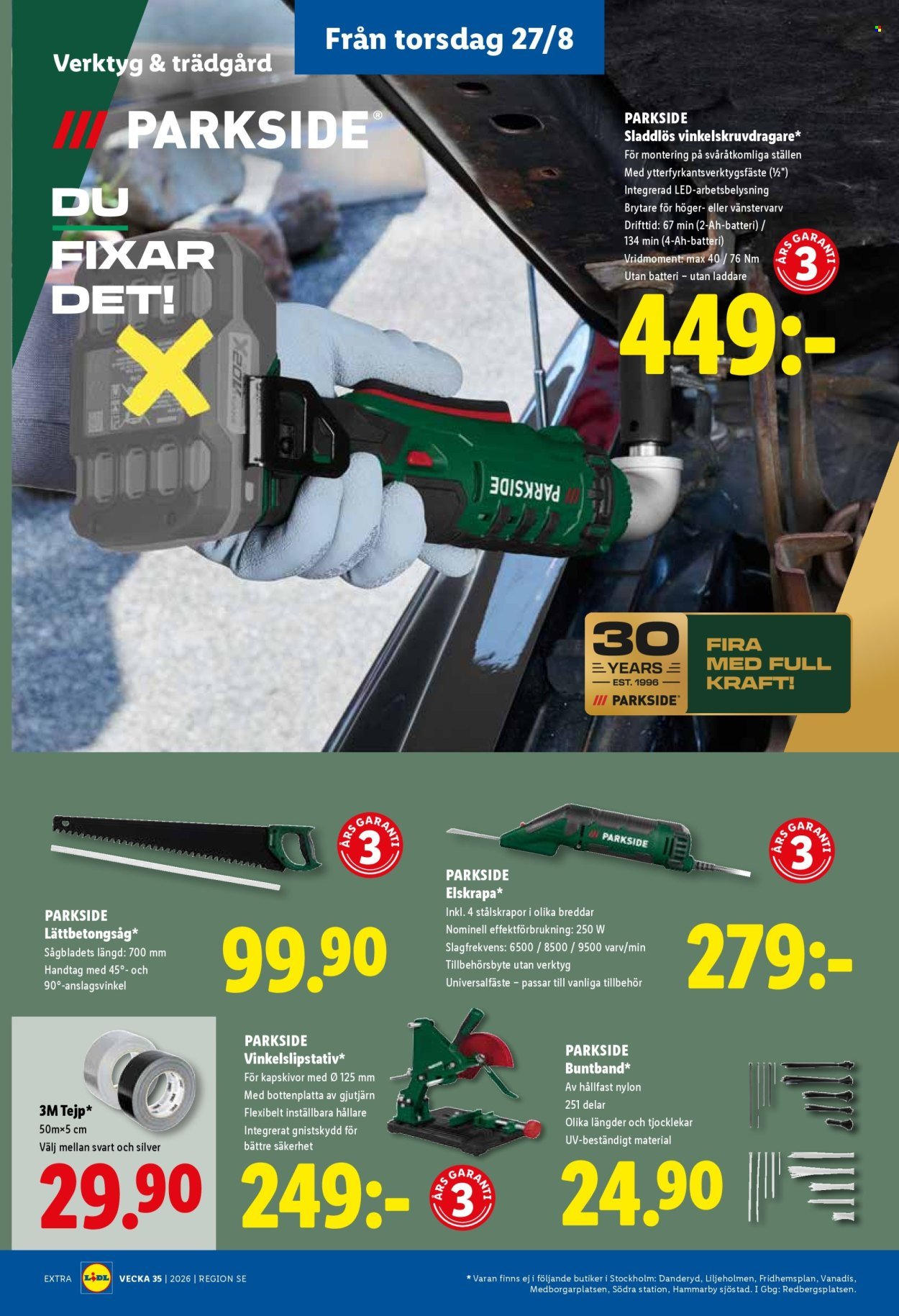 LIDL reklamblad - ERBJUDANDEN VECKA 35