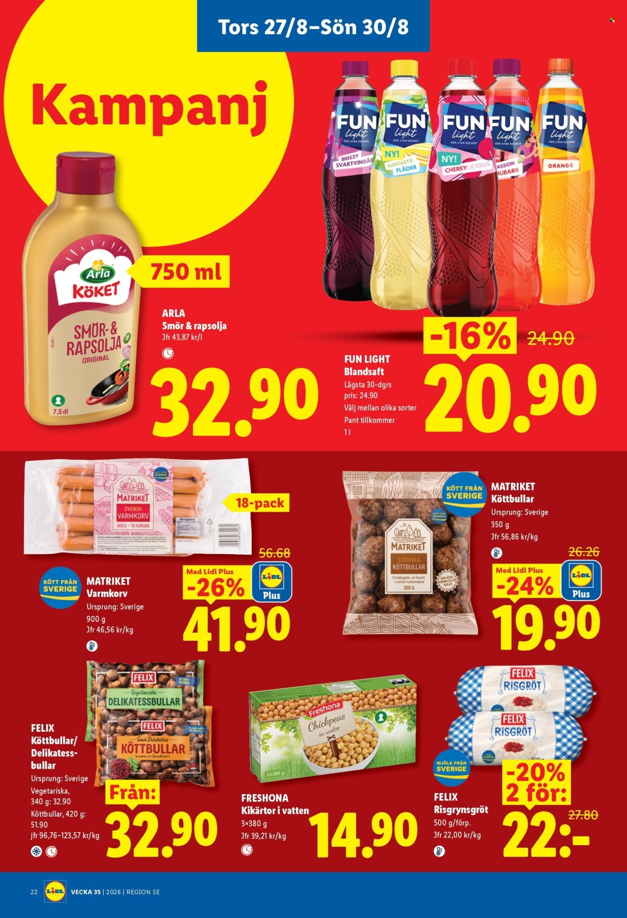 LIDL reklamblad - ERBJUDANDEN VECKA 35