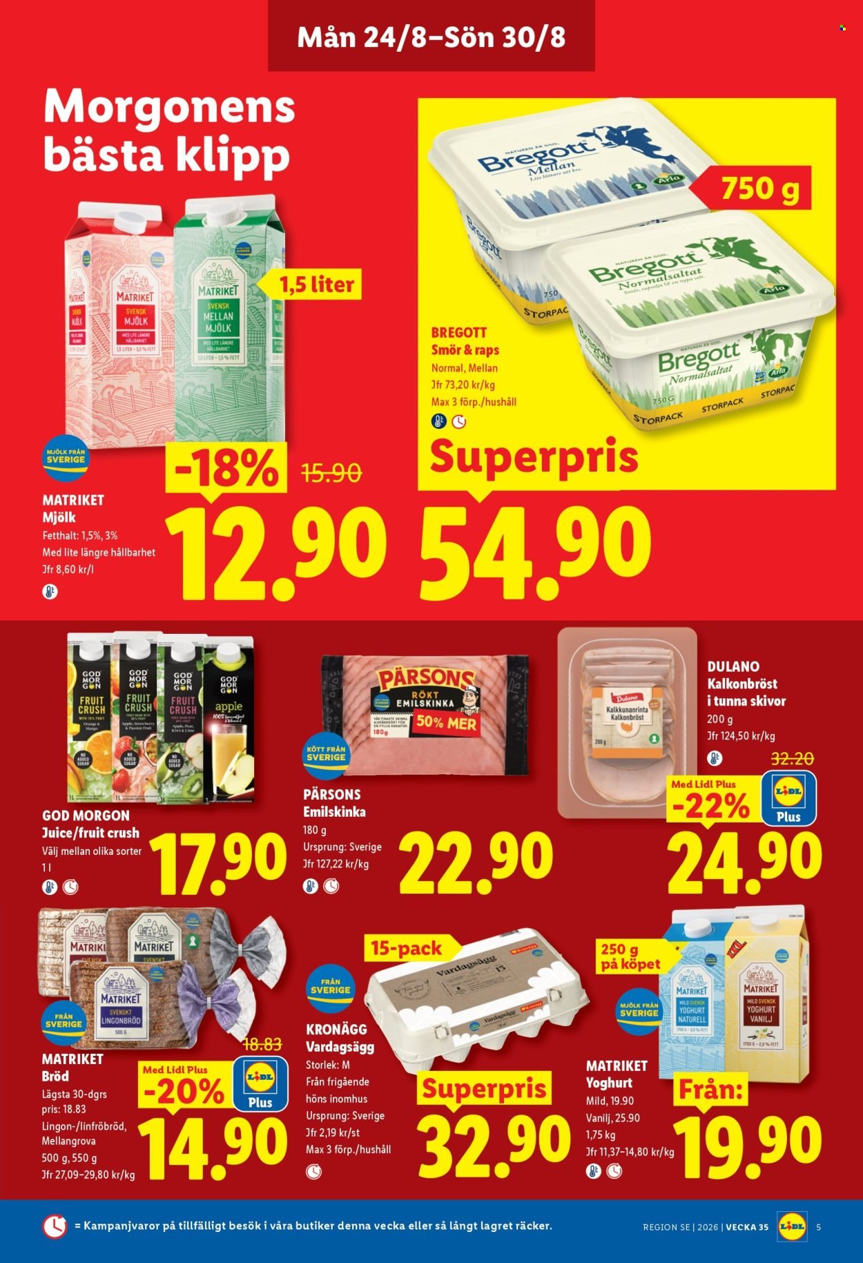 LIDL reklamblad - ERBJUDANDEN VECKA 35