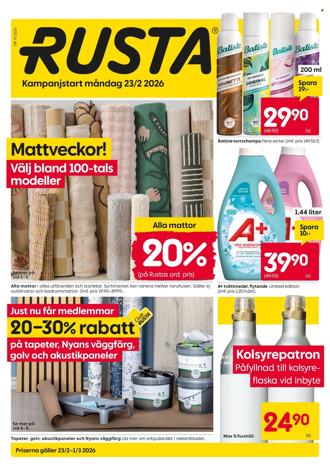 RUSTA reklamblad - T.o.m. måndag 23/02 2026