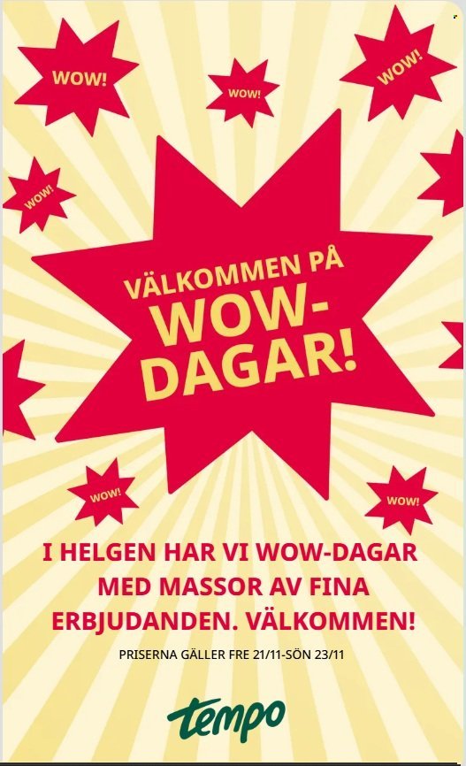 TEMPO reklamblad - T.o.m. måndag 17/11 2025