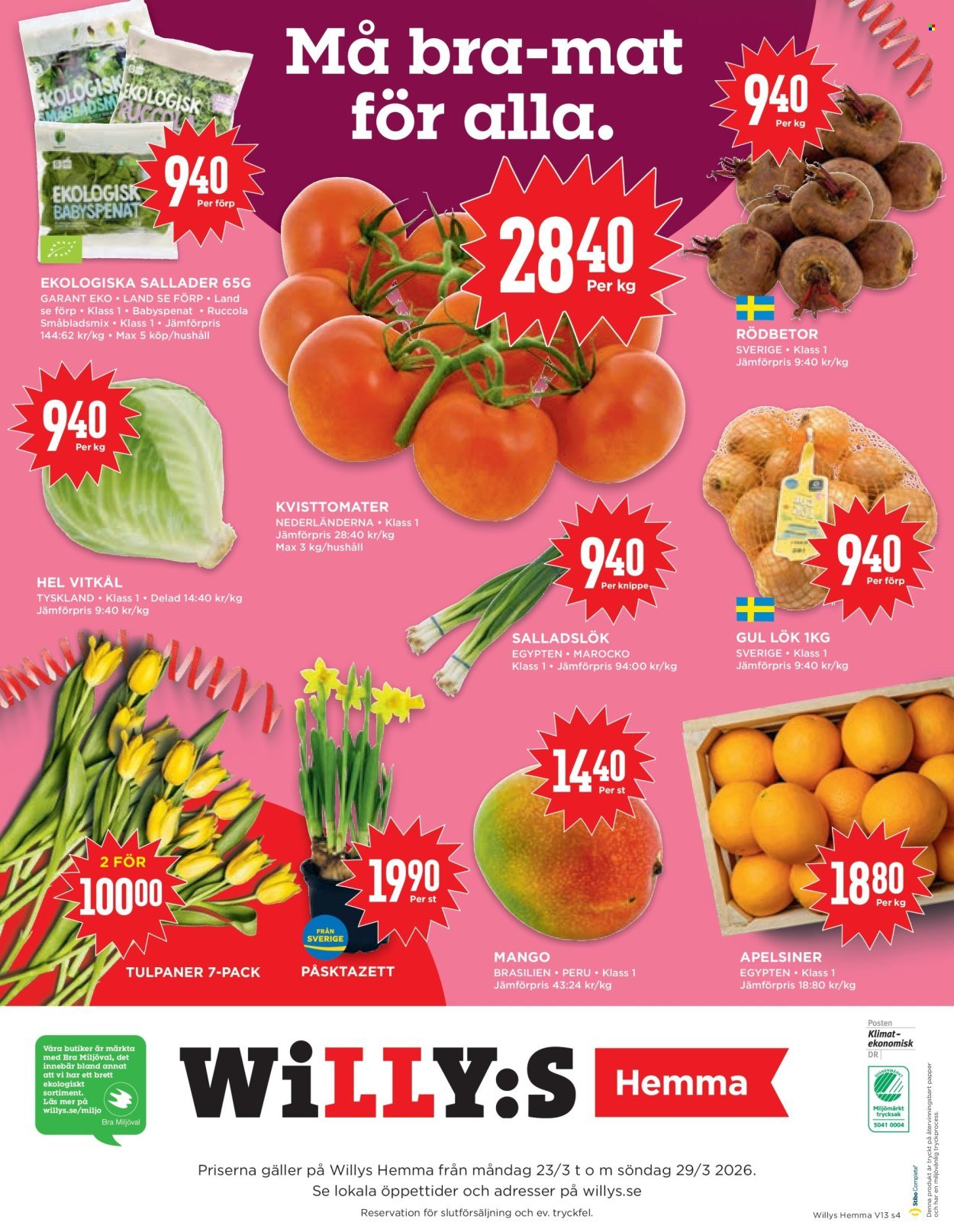 WILLYS reklamblad - T.o.m. måndag 23/03 2026