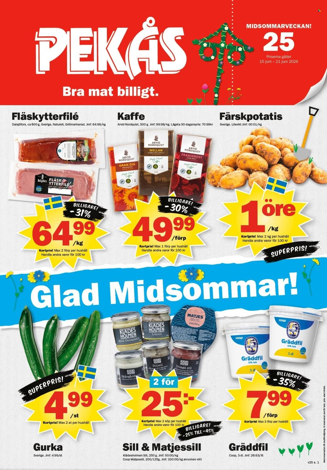 PEKÅS reklamblad - T.o.m. måndag 15/06 2026