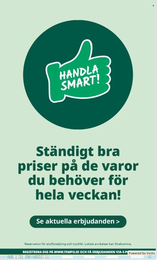 TEMPO reklamblad - T.o.m. måndag 12/01 2026