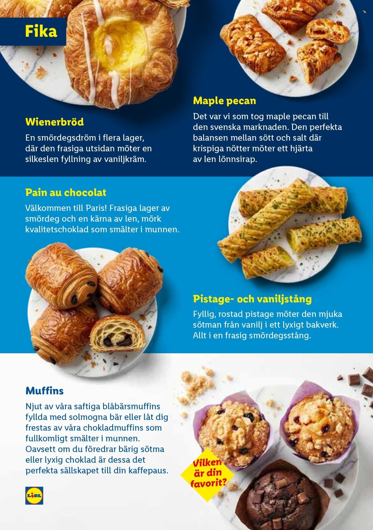 LIDL reklamblad - Upptäck vårt nya sortiment i Bageriet!