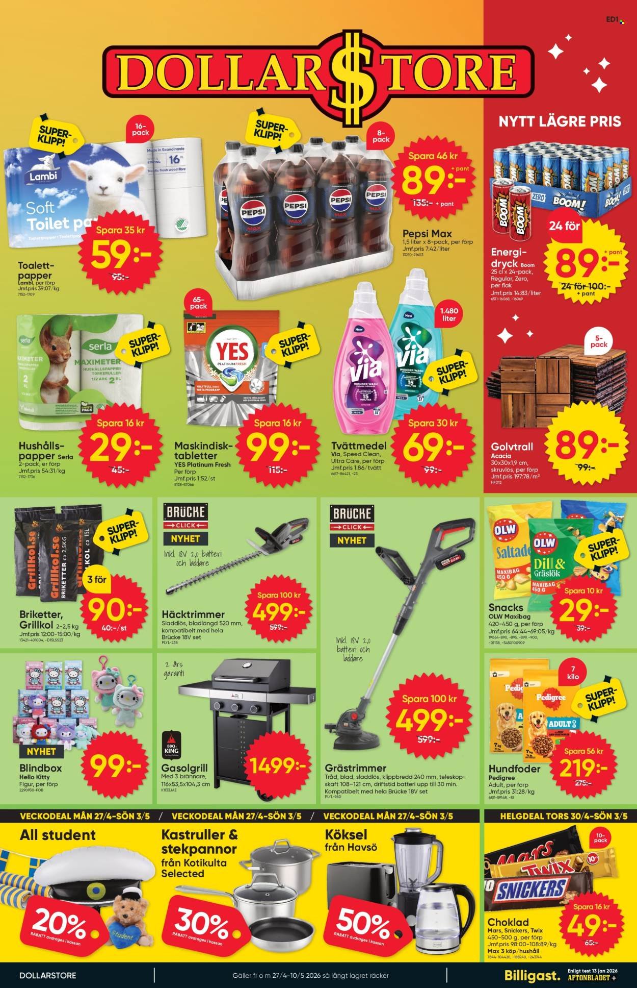 DOLLARSTORE reklamblad - T.o.m. måndag 27/04 2026