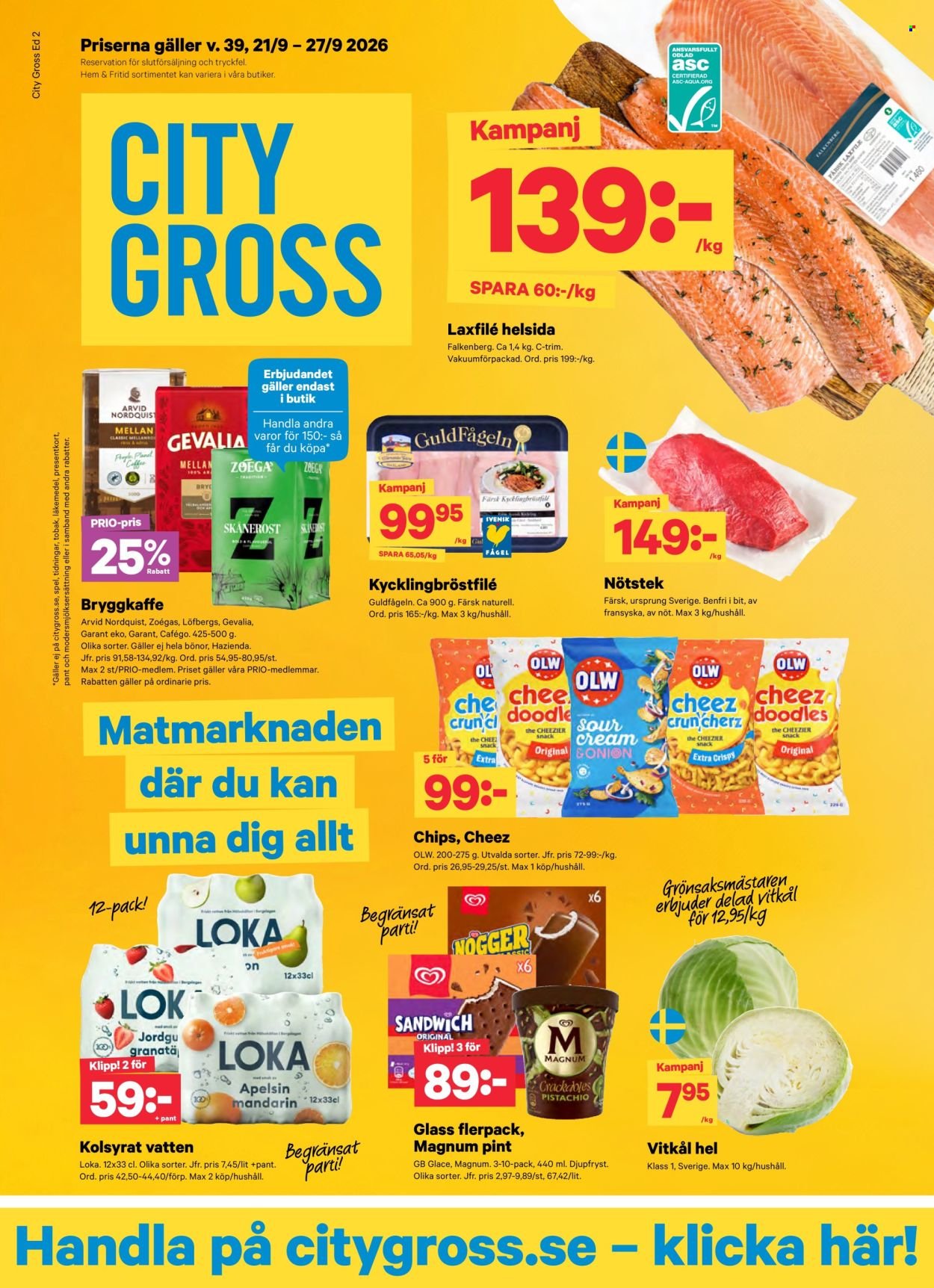 CITY GROSS reklamblad - T.o.m. måndag 21/09 2026