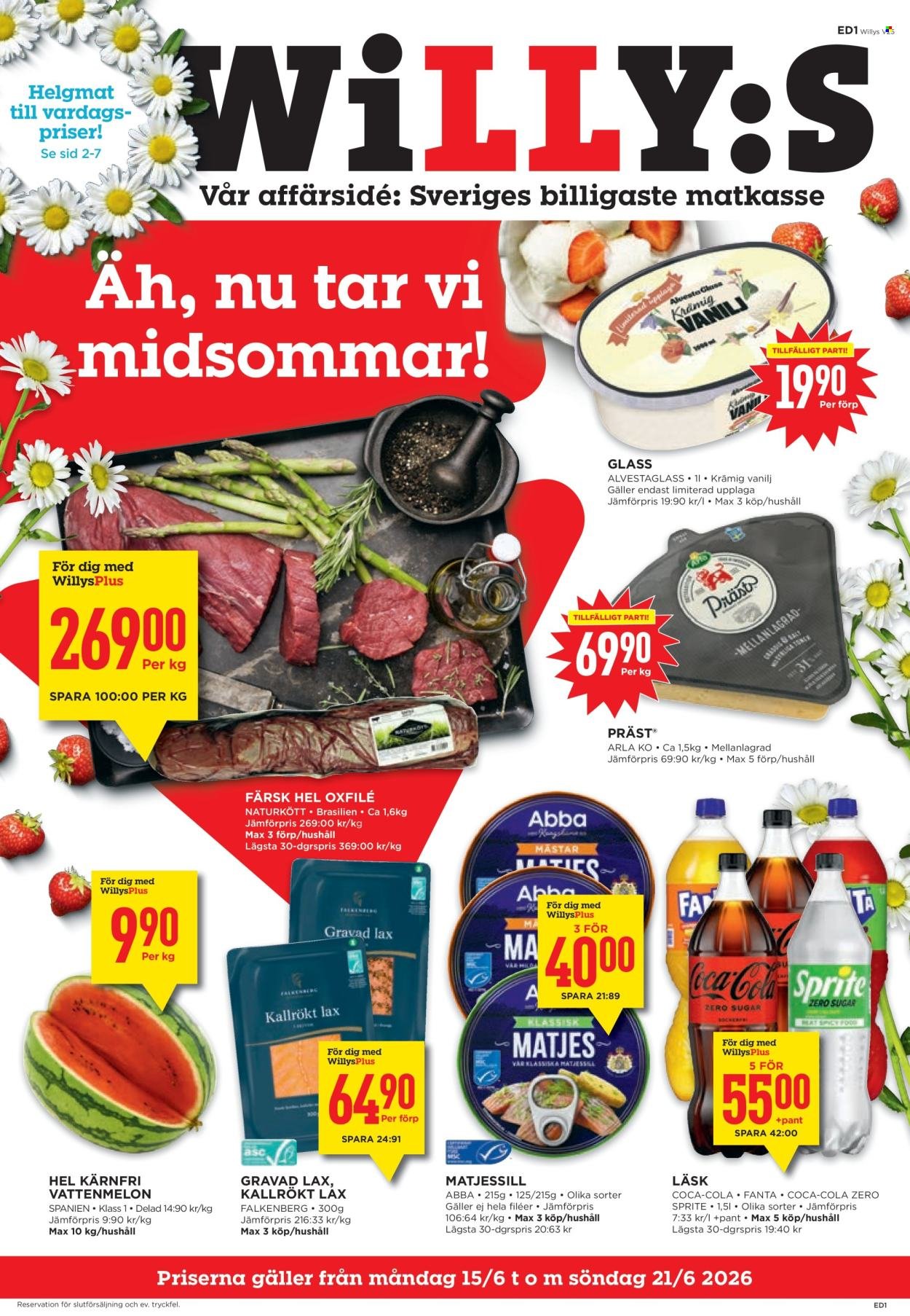 WILLYS reklamblad - T.o.m. måndag 15/06 2026