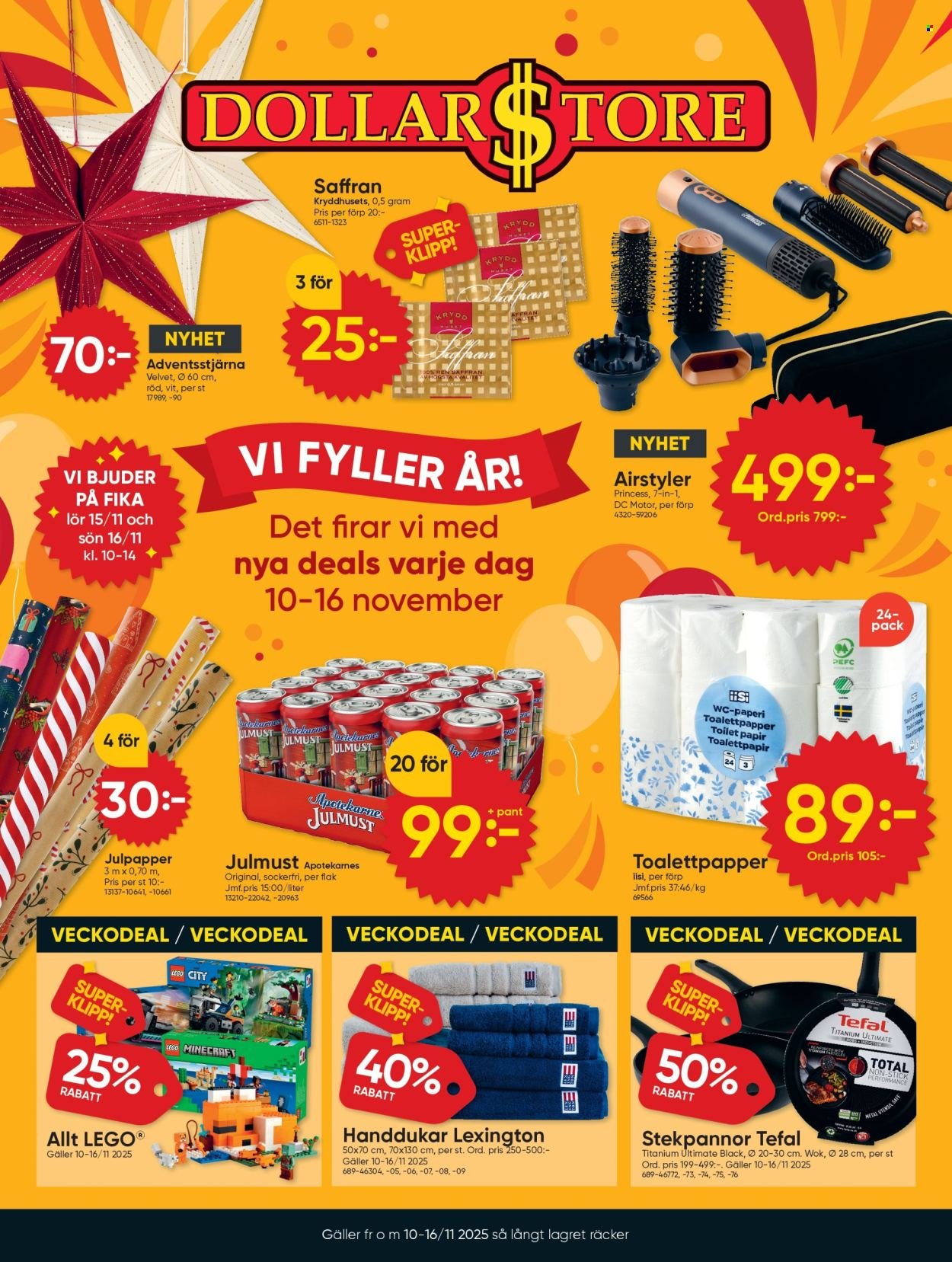 DOLLARSTORE reklamblad - T.o.m. måndag 10/11 2025