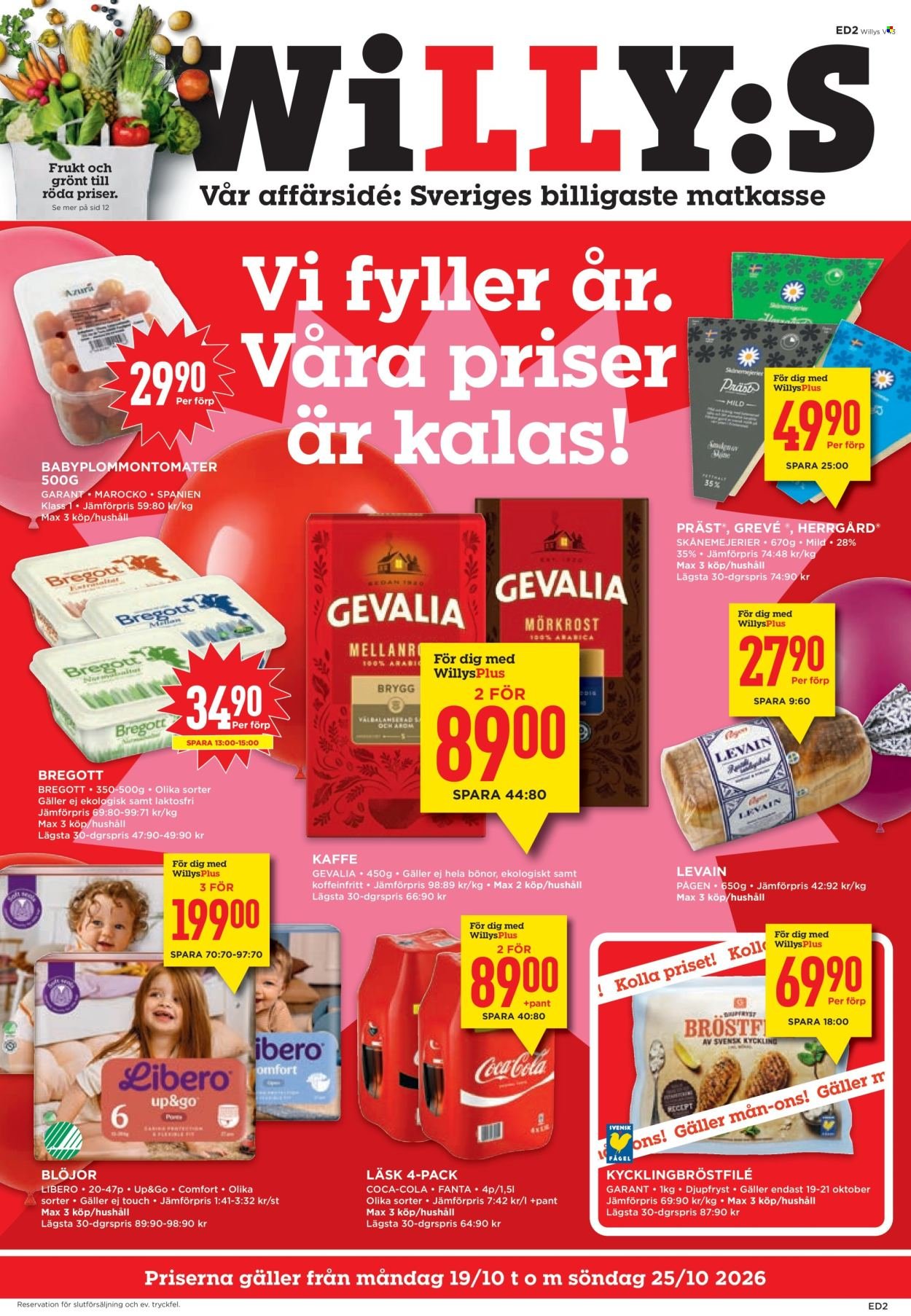 WILLYS reklamblad - T.o.m. måndag 19/10 2026