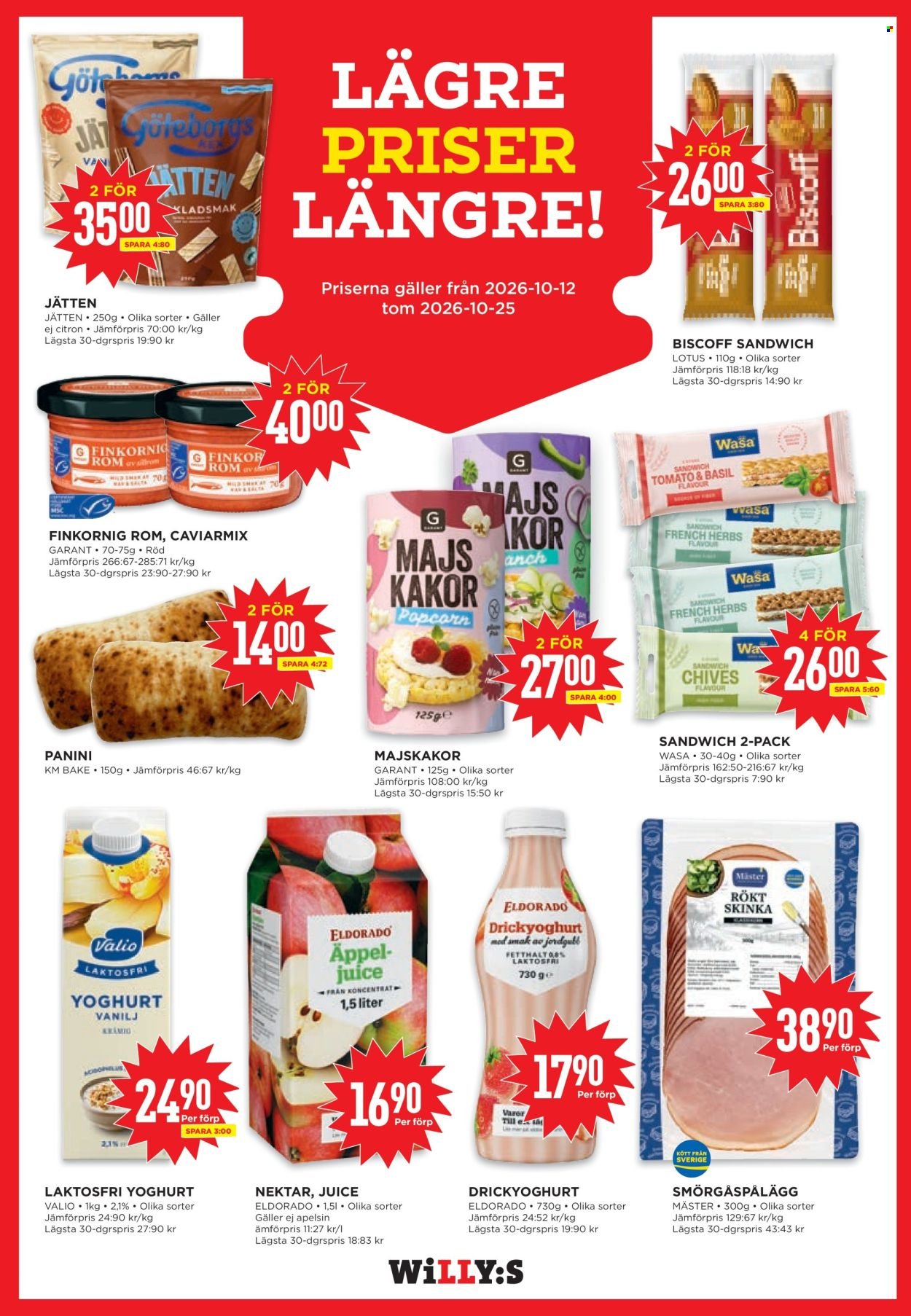 WILLYS reklamblad - T.o.m. måndag 19/10 2026