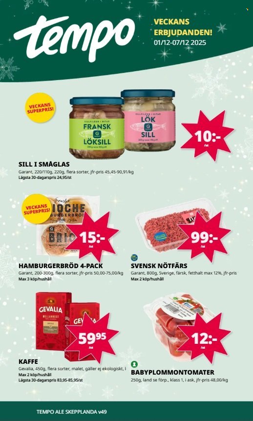 TEMPO reklamblad - T.o.m. måndag 01/12 2025