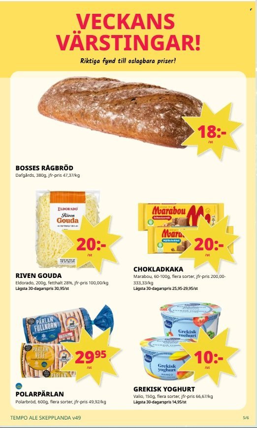 TEMPO reklamblad - T.o.m. måndag 01/12 2025