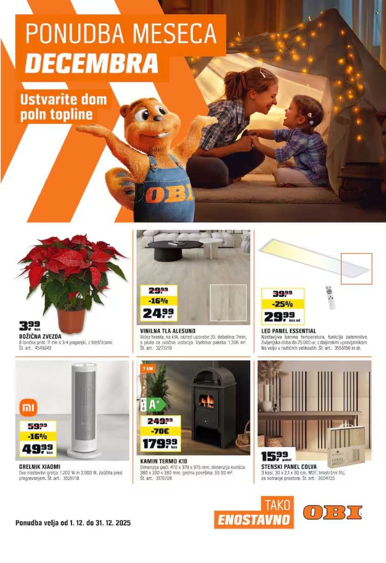OBI katalog - Od ponedeljek, 1. 12. 2025 (2025-12-01 - 2025-12-31)
