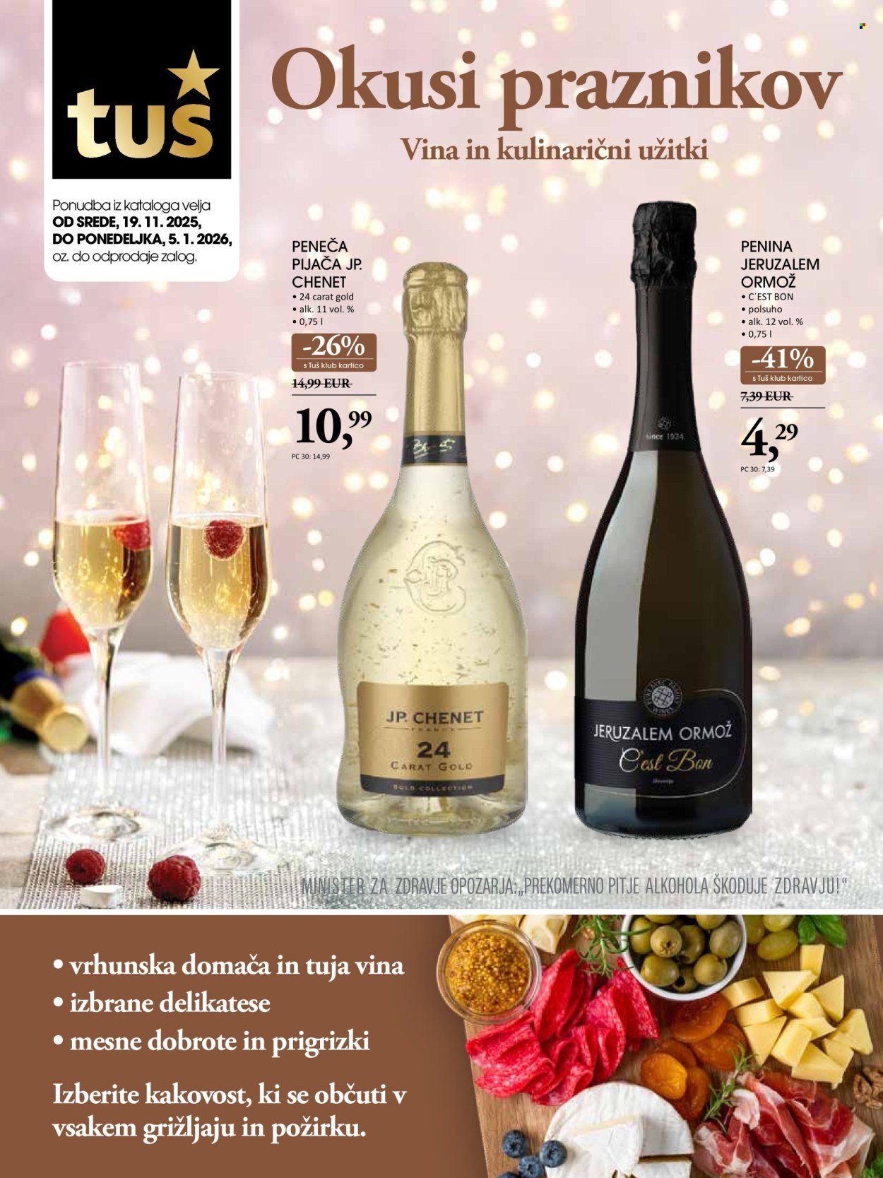 TUŠ katalog - VINO IN KULINARIKA (2025-11-19 - 2026-01-05)