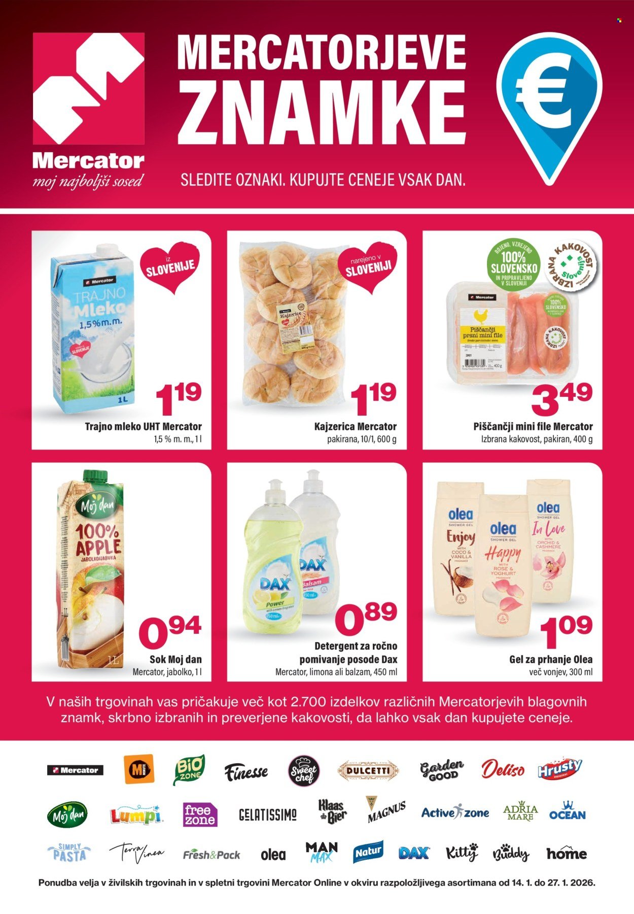 MERCATOR katalog - Katalog Mercatorjeve znamke (2026-01-14 - 2026-01-27)