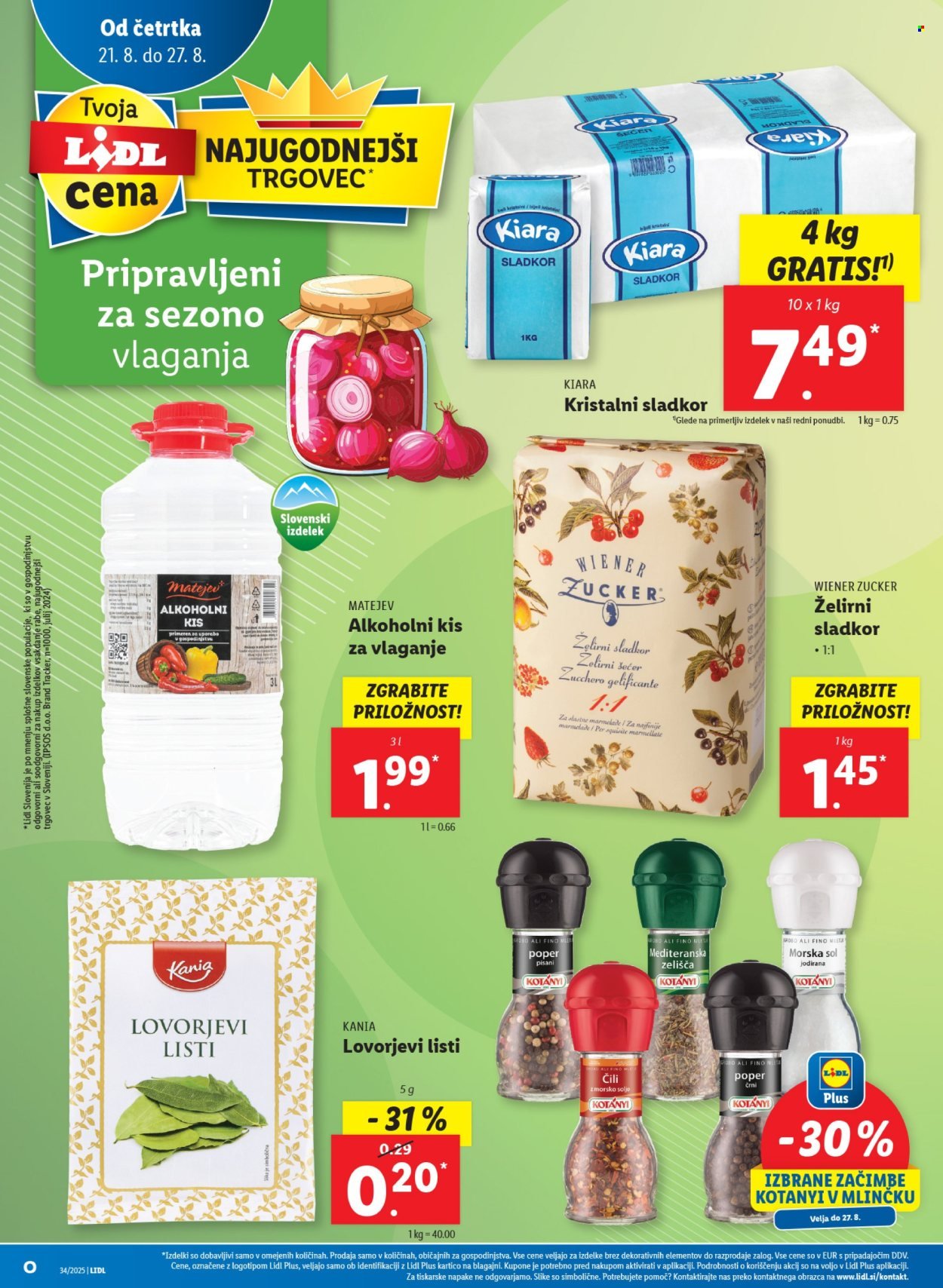 LIDL katalog - Od četrtka, 21. 8. 2025 (2025-08-21 - 2025-08-27)