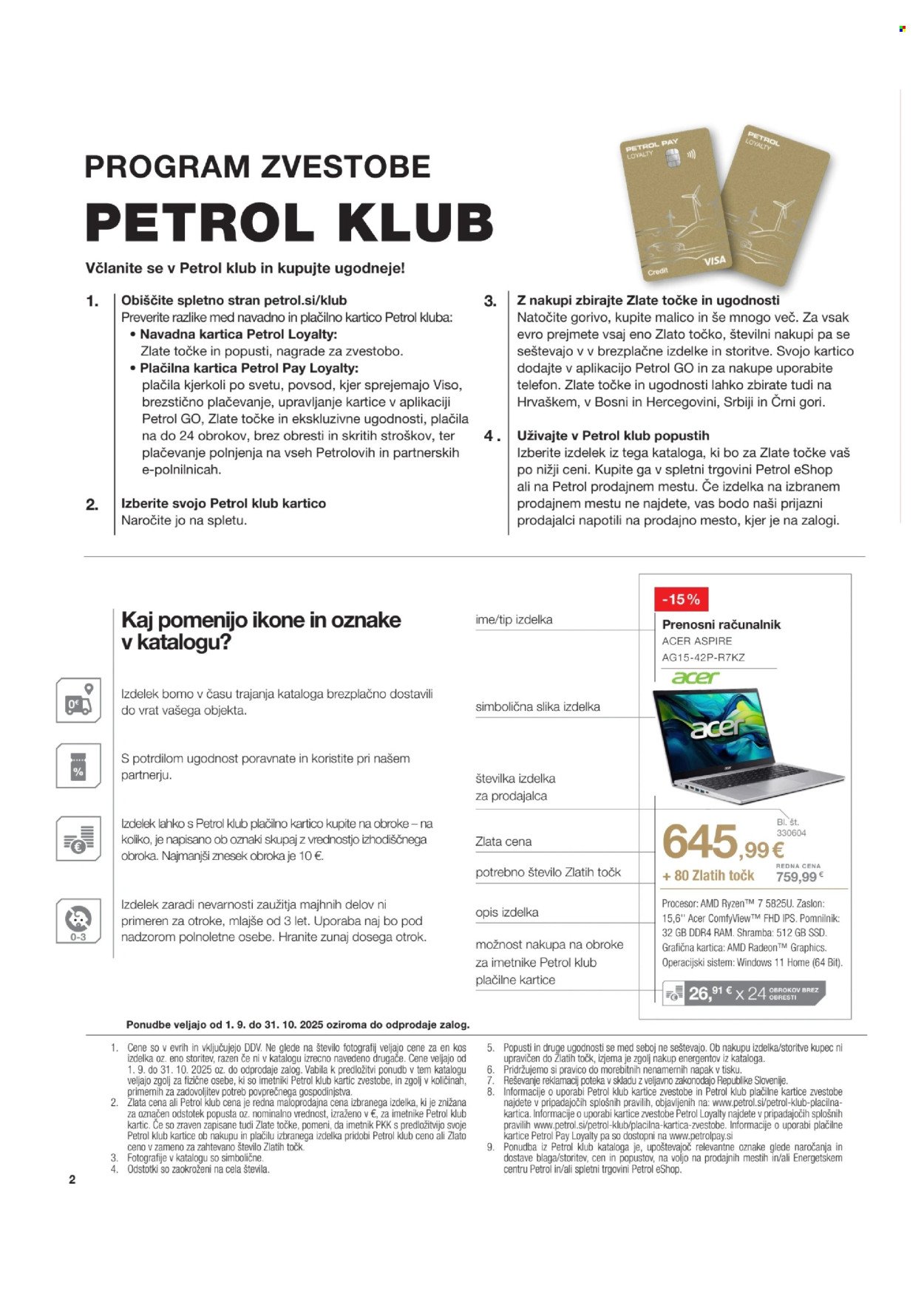 PETROL katalog - Od ponedeljek, 1. 9. 2025 (2025-09-01 - 2025-10-31)