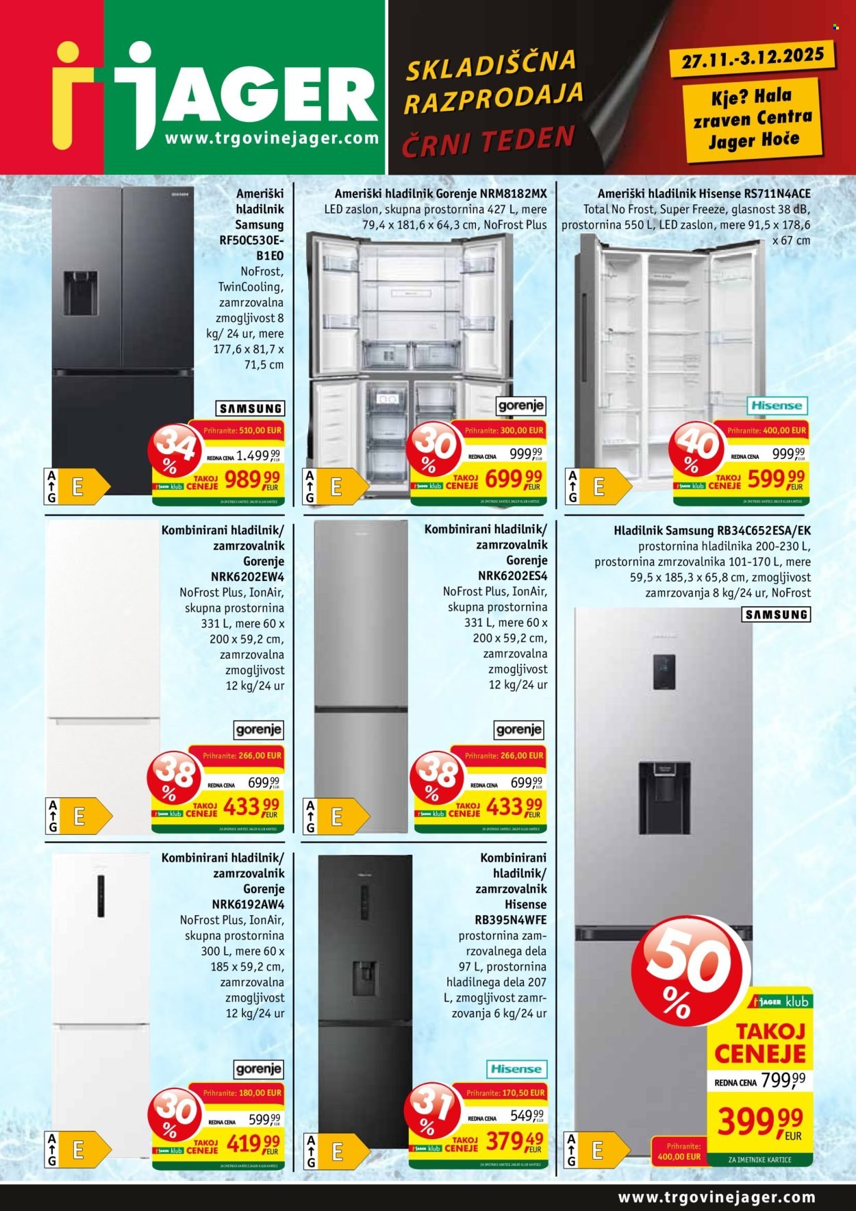 JAGER katalog - Skladiščna razprodaja Hoče (2025-11-27 - 2025-12-03)